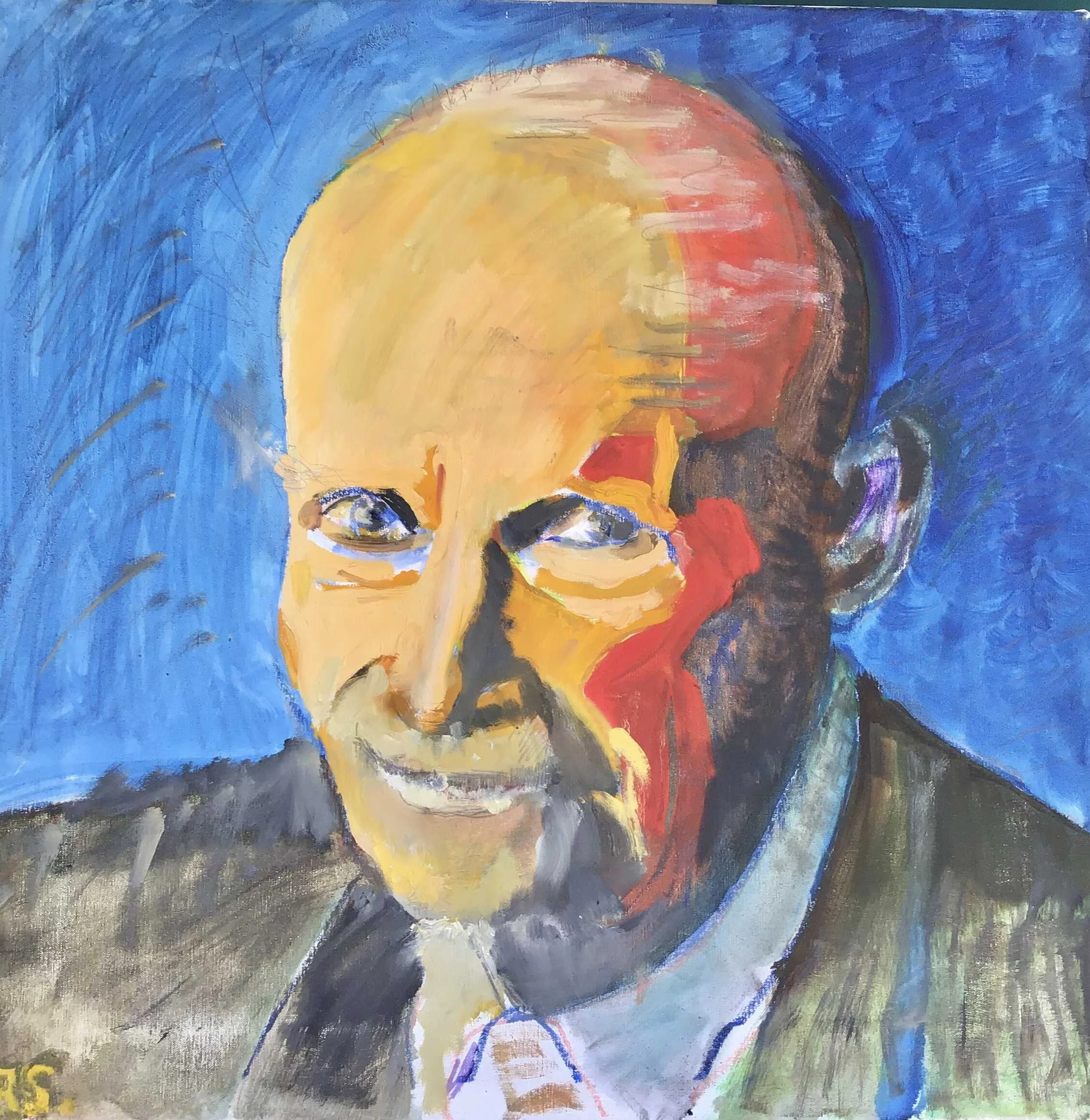 Dad. Acrylics on canvas. 60 x 60 cm.