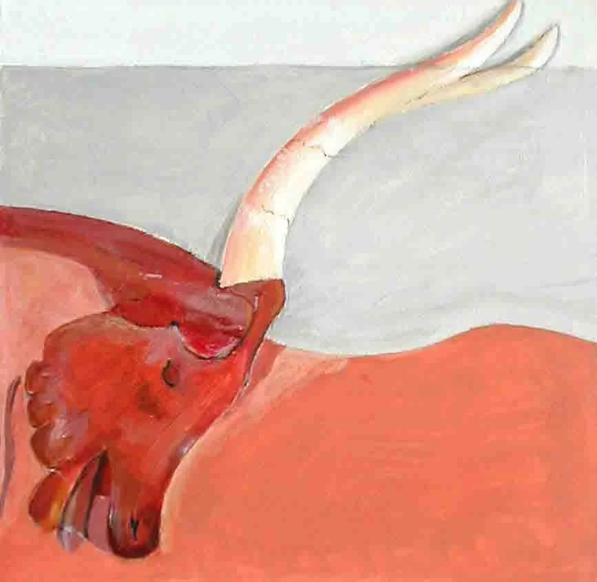 Minoan Bull. Acrylics on canvas, 40 x 40 cm. SOLD
