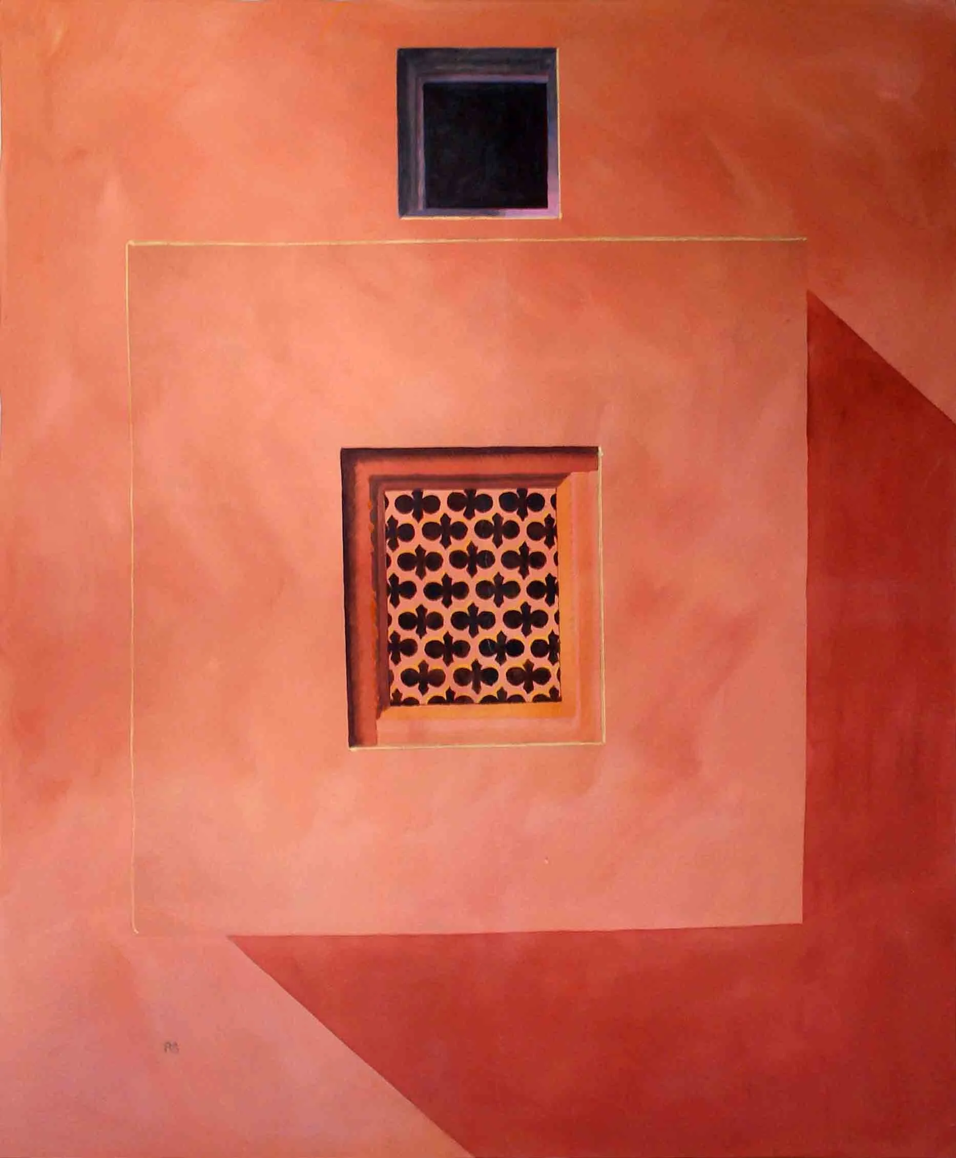 Indian Wall I. Oil on canvas, 134 x 112 cm. SOLD