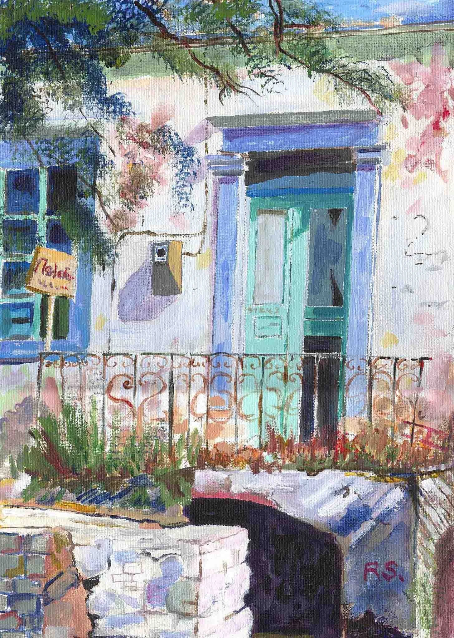 Old House for Sale. Acrylics on canvas, 40 c 30 cm. SOLD