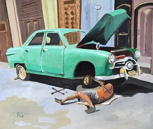 In Cuba. Acrylic. 50cm x 60cm.