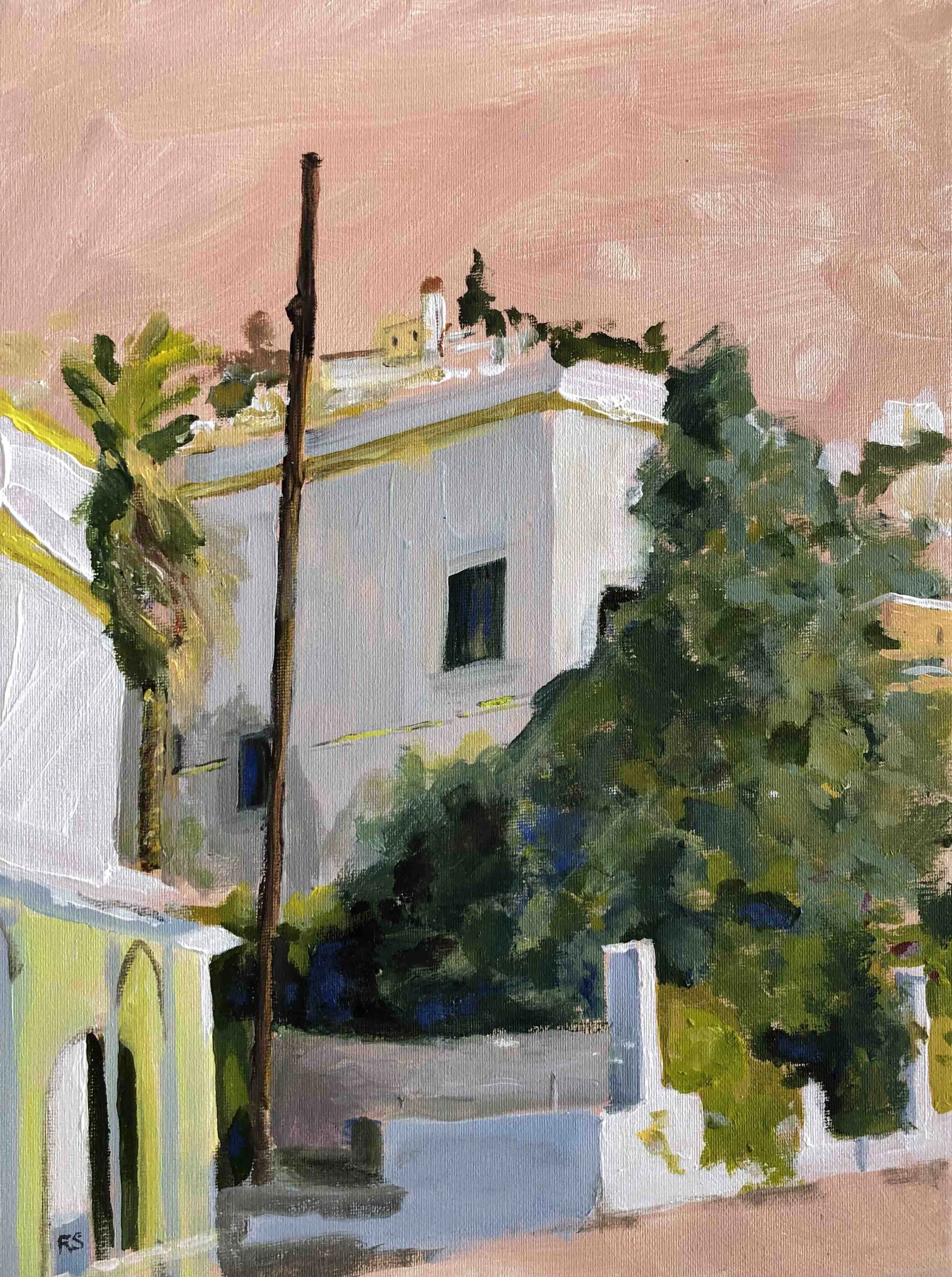 I was passing by. Acrylics on canvas, 40 x 30 cm.