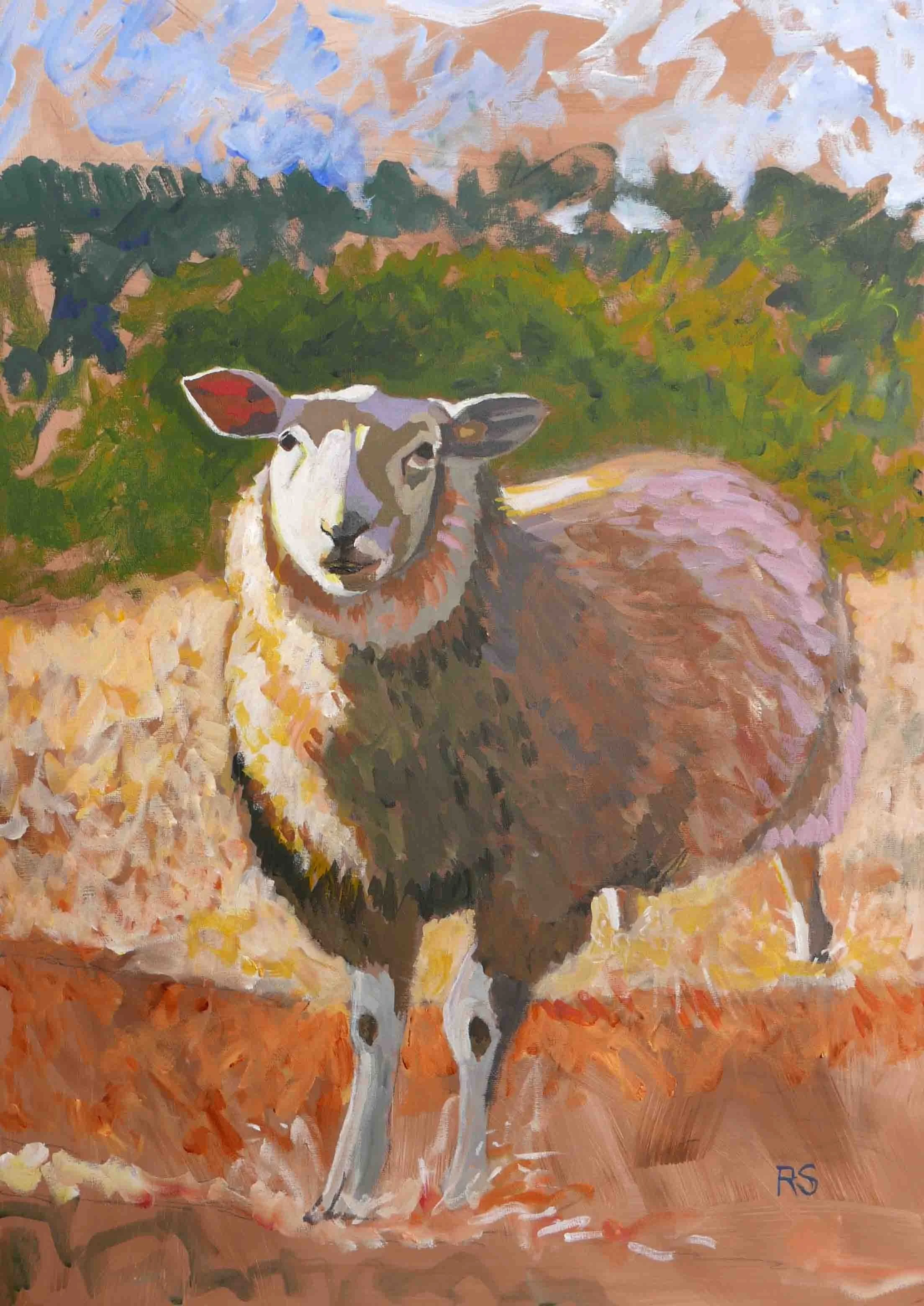 Agnus Dei. Acrylics on canvas, 70 x 50 cm. SOLD