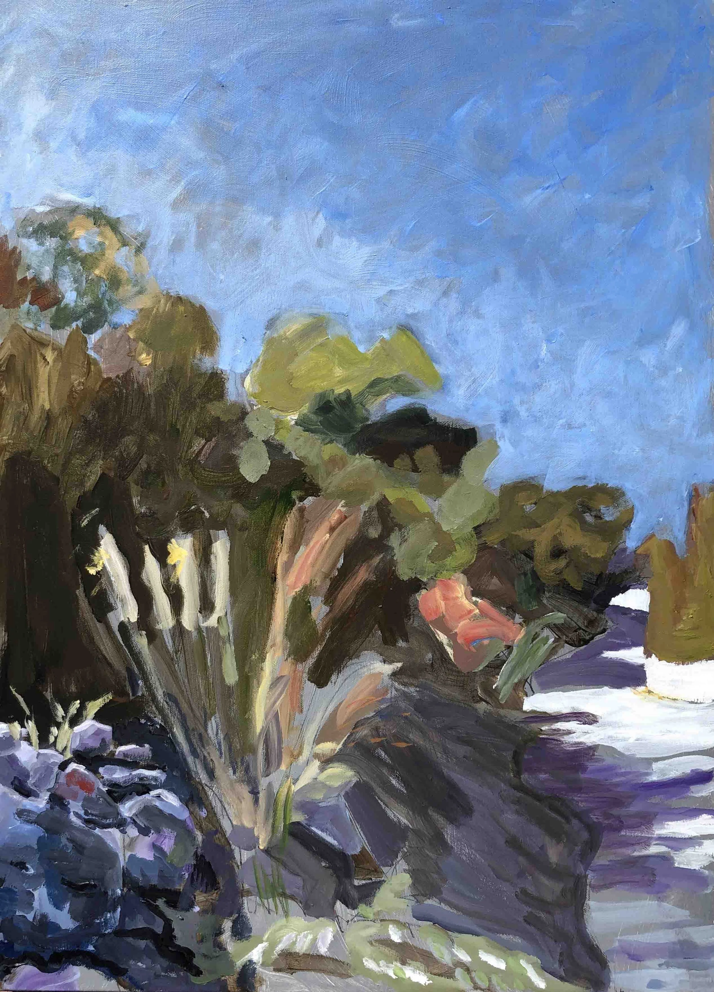 Leros 10 a.m. Oil on canvas, 70 x 50 cm SOLD.