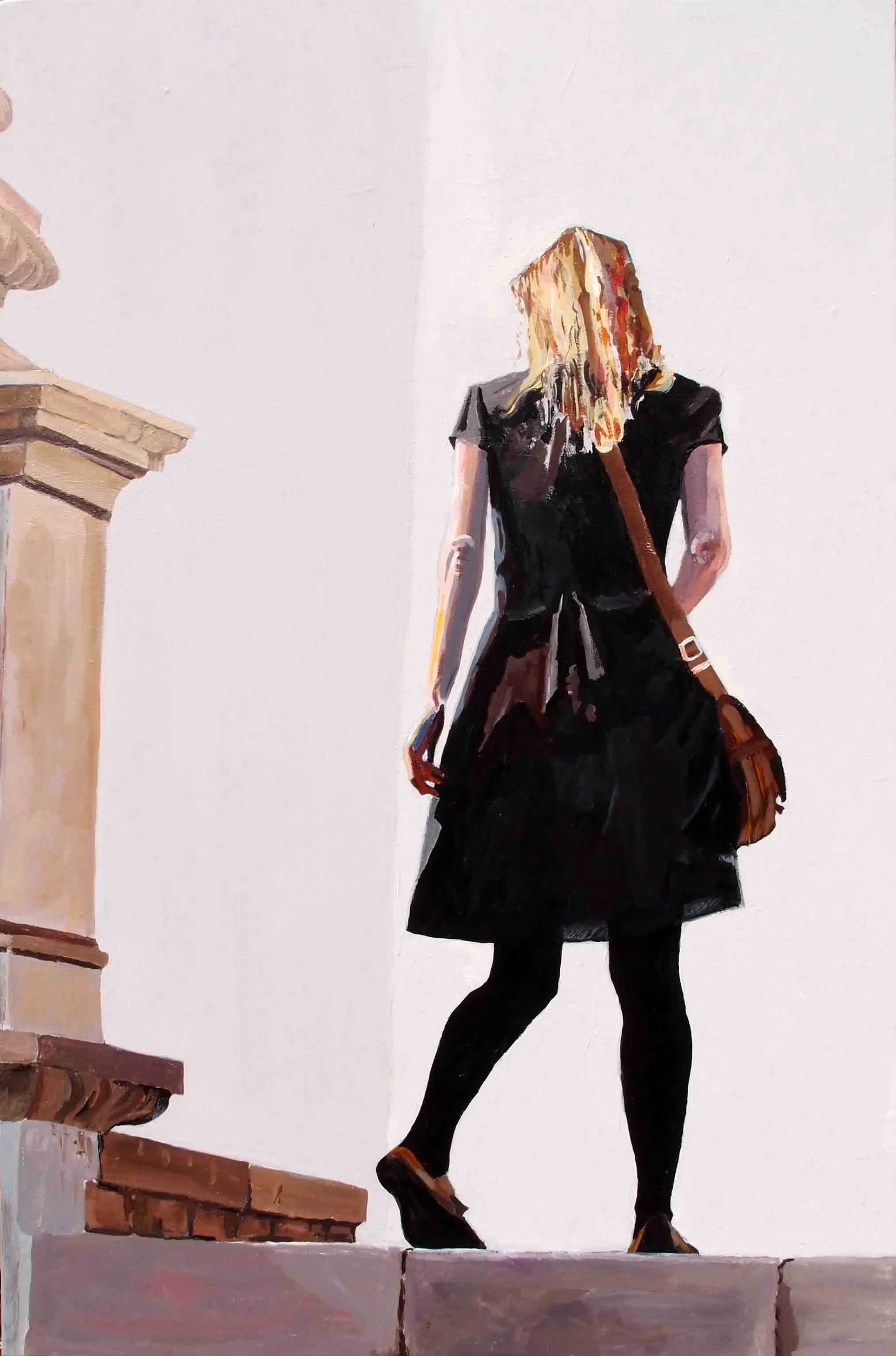 Liza in Sintra. Acrylics on canvas, 90 x 60 cm. SOLD