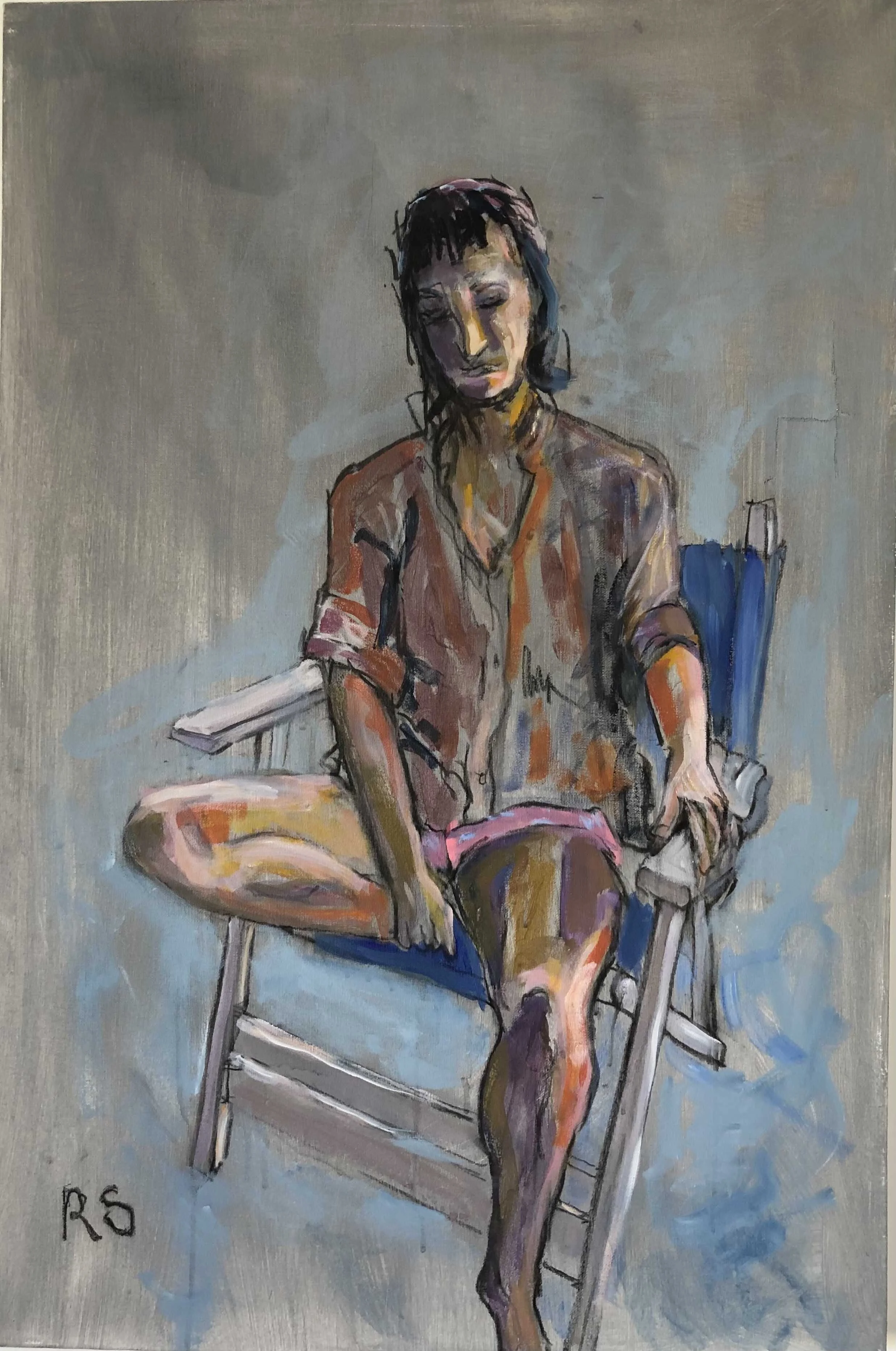 Repose. Acrylics on canvas. 60 x 40 cm