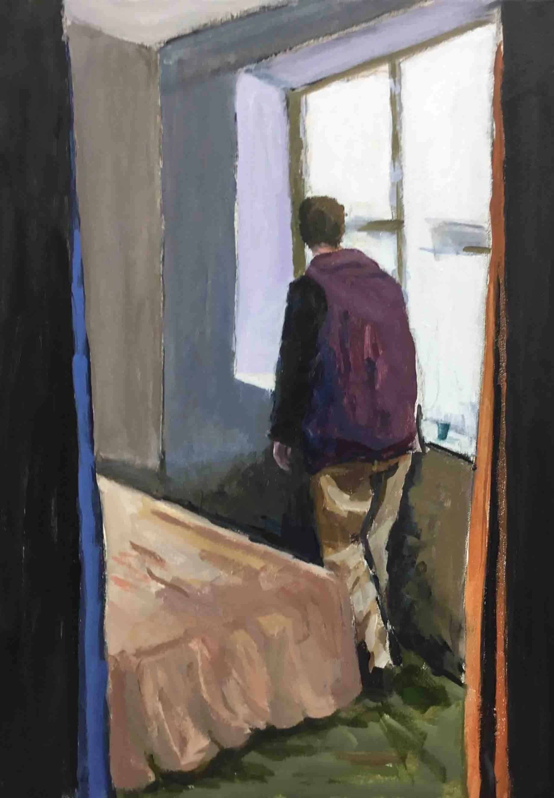 The Following Day. Acrylics on canvas, 60 x 42 cm.