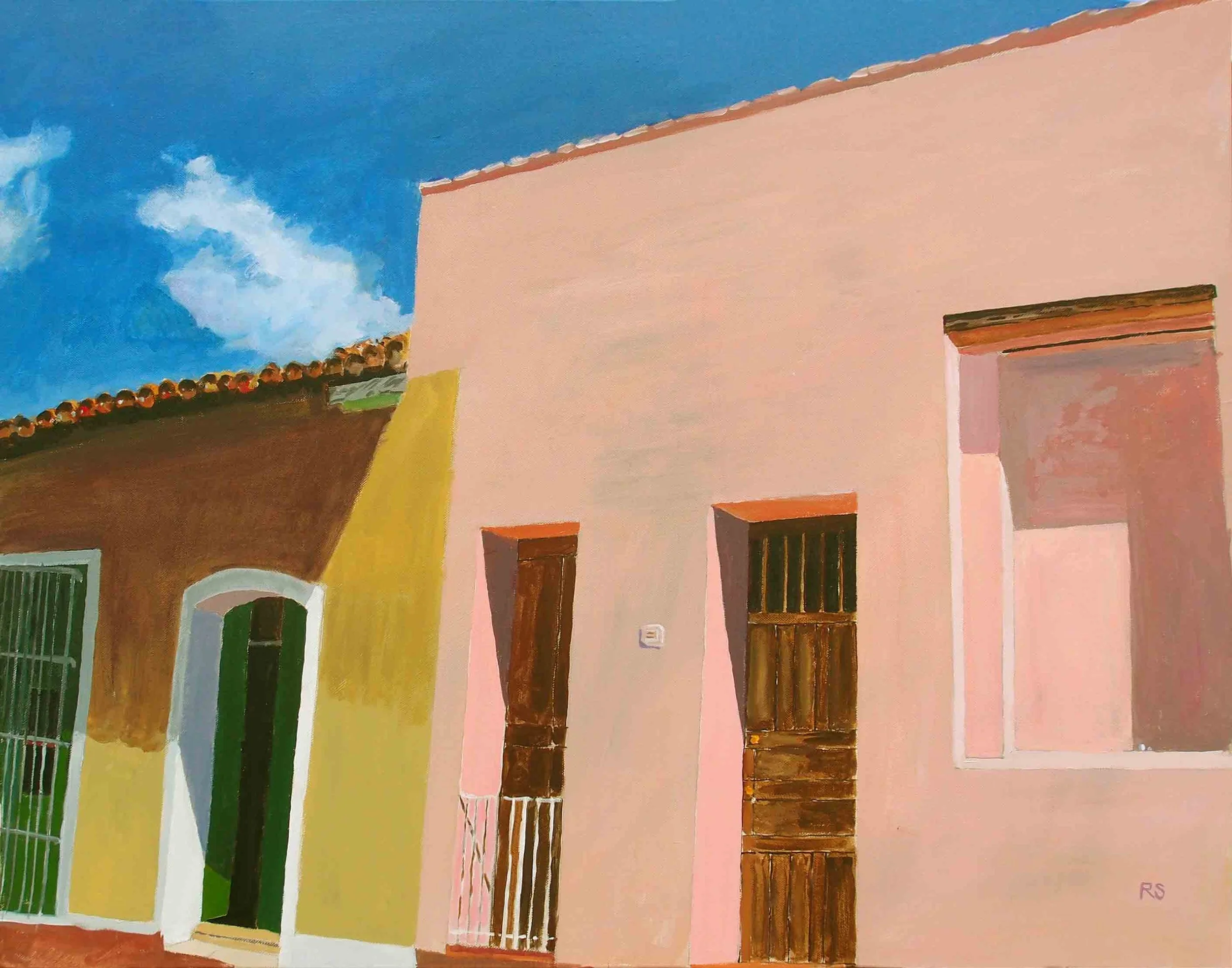 Siesta in Trinidad. Acrylics on canvas, 70 x 90 cm.