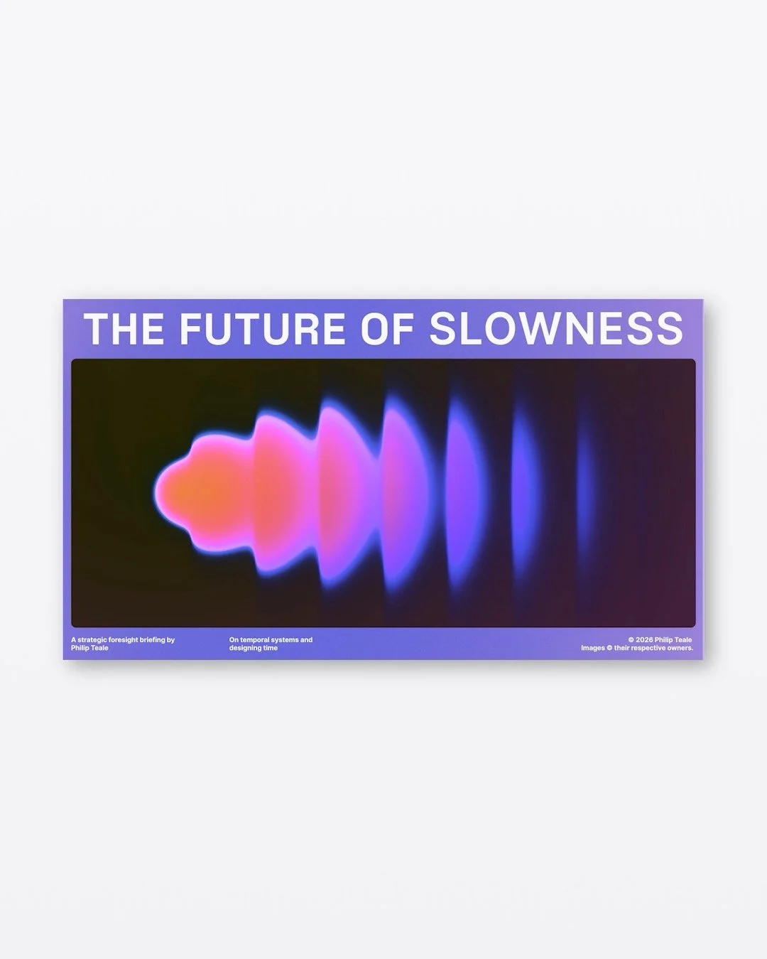 (293) The Future of Slowness - Philip Teale - 2026

Slideshowcase is the best place for exceptional deck design and high quality slideshow inspiration. Access the full collection of decks by subscribing to the newsletter. Link in bio.

#slideshow #pr