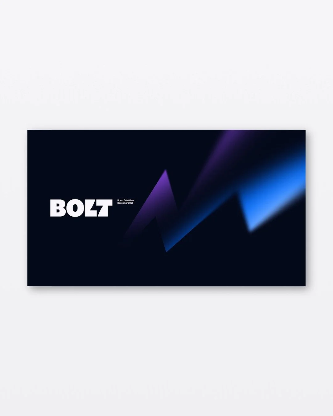 (295) Brand Guidelines - Bolt - 2025

Bolt are back at it again with a slightly updated brand refresh!

Slideshowcase is the best place for exceptional deck design and high quality slideshow inspiration. Access the full collection of decks by subscri