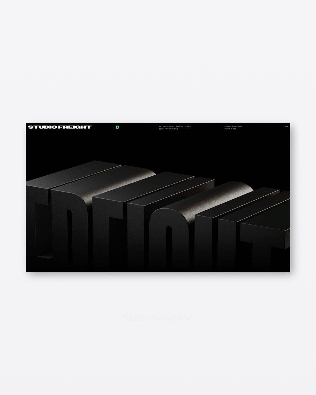 (339) Capabilities Deck - Studio Freight - 2024

A look inside Studio Freight&rsquo;s creative output, spanning identity, digital products, experiences and web builds across all their projects.

Access the full Slideshowcase collection by subscribing
