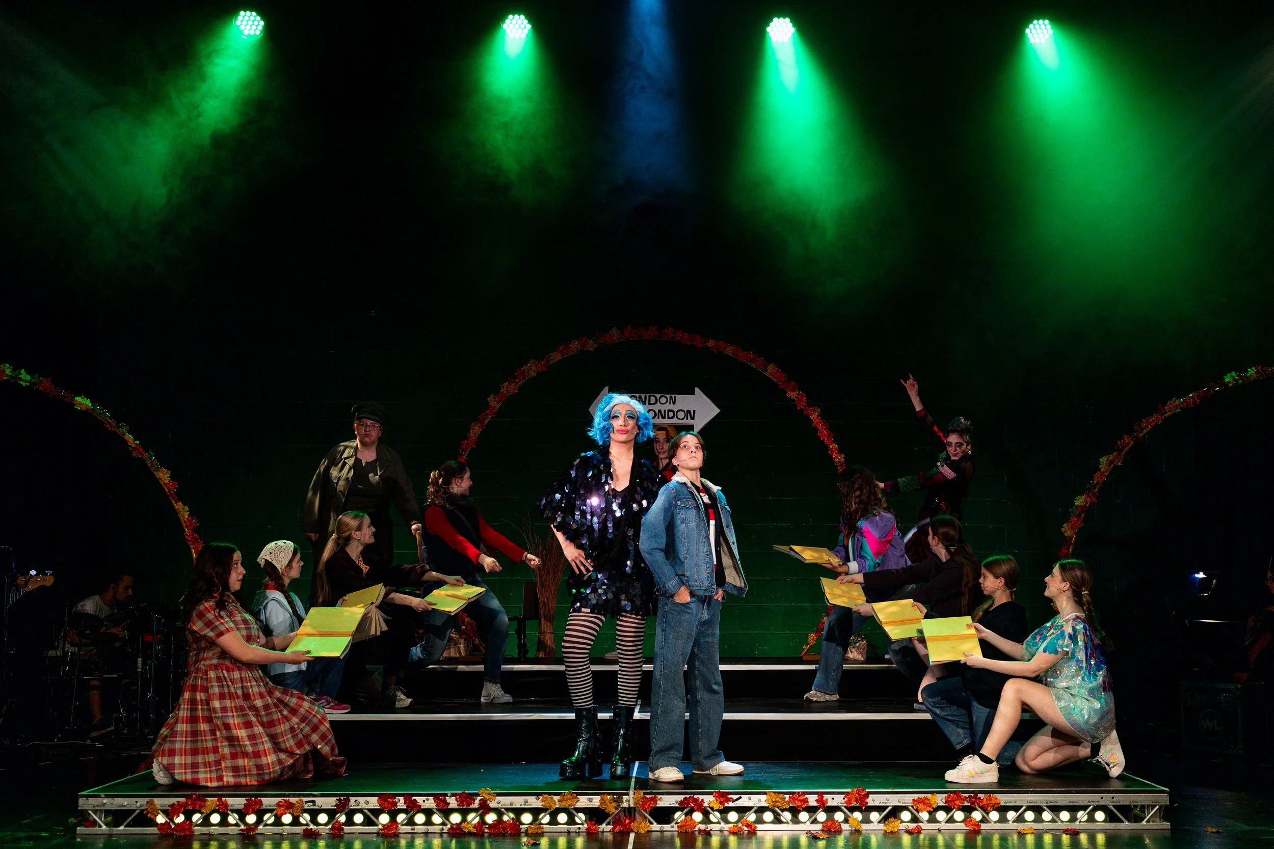 Stage moment from Theo in Between at Leeds Carriageworks Theatre, photo by Cian O'Ráin