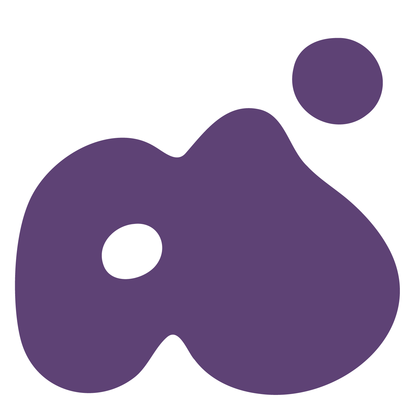 Purple star-shaped symbol on a transparent background.