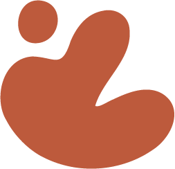 Abstract brown and tan irregular shapes on a black background.