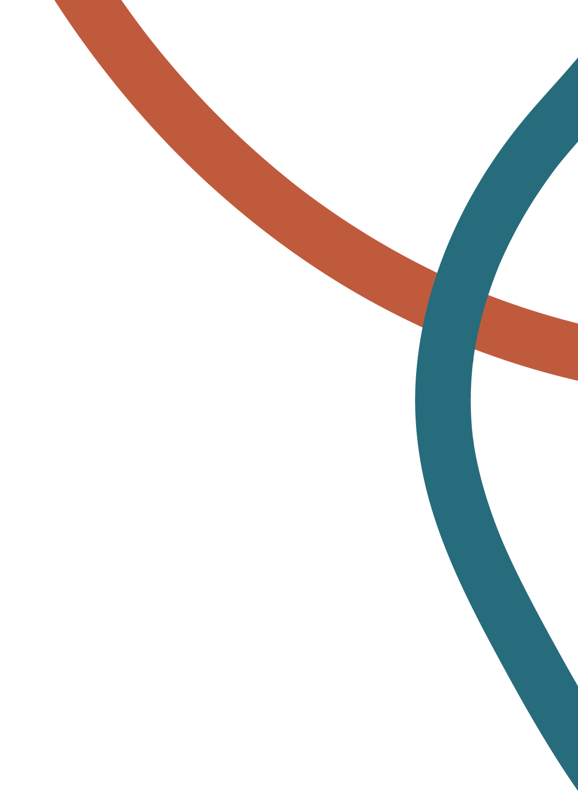 Abstract black background with curved lines in reddish-brown and teal colors.