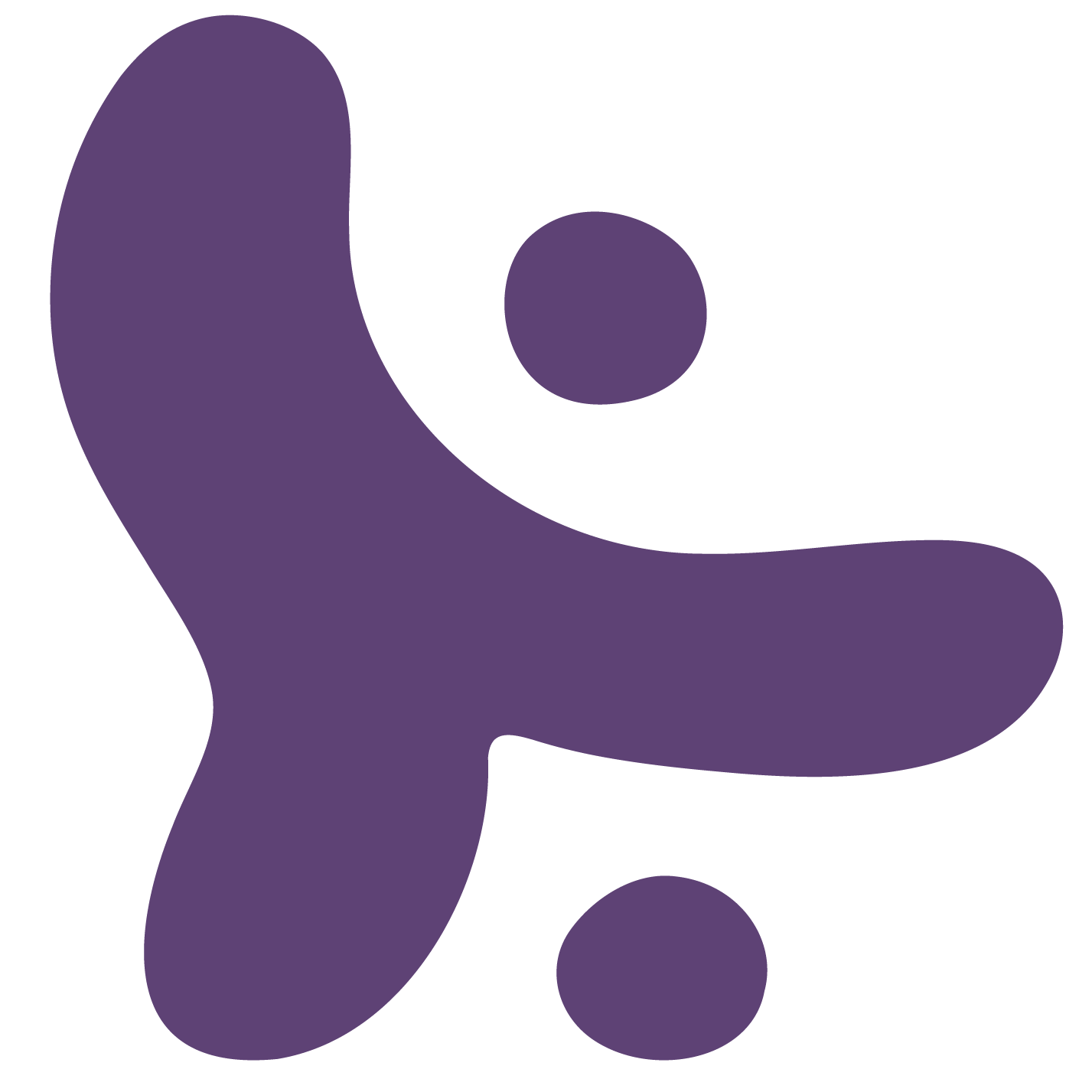 A purple star shape against a transparent background.