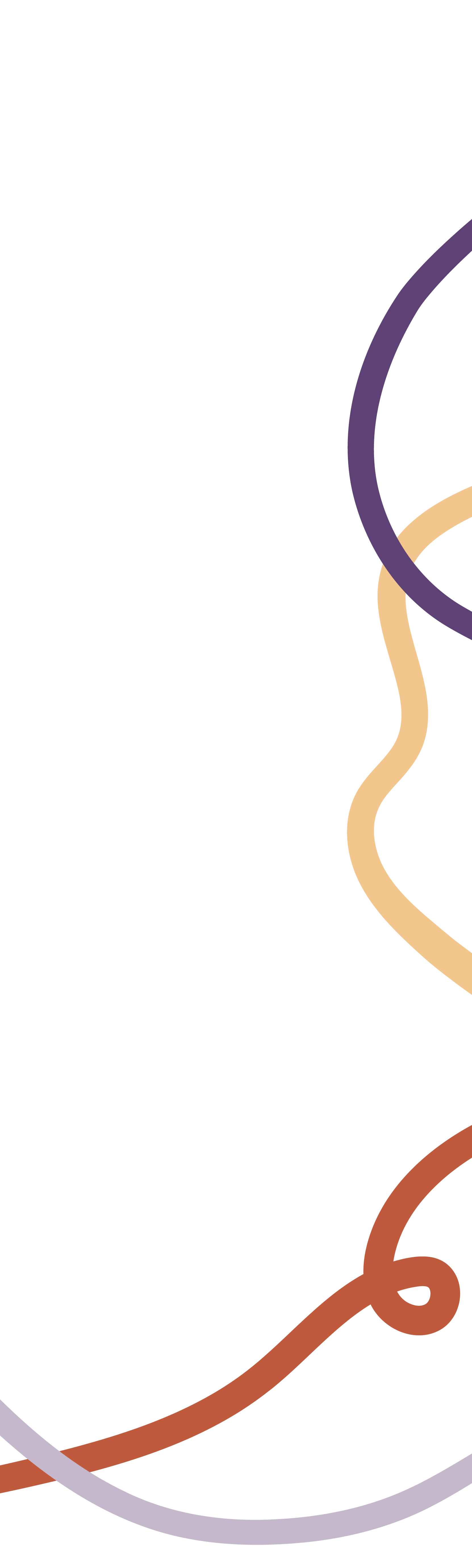 Abstract colorful curves on black background.