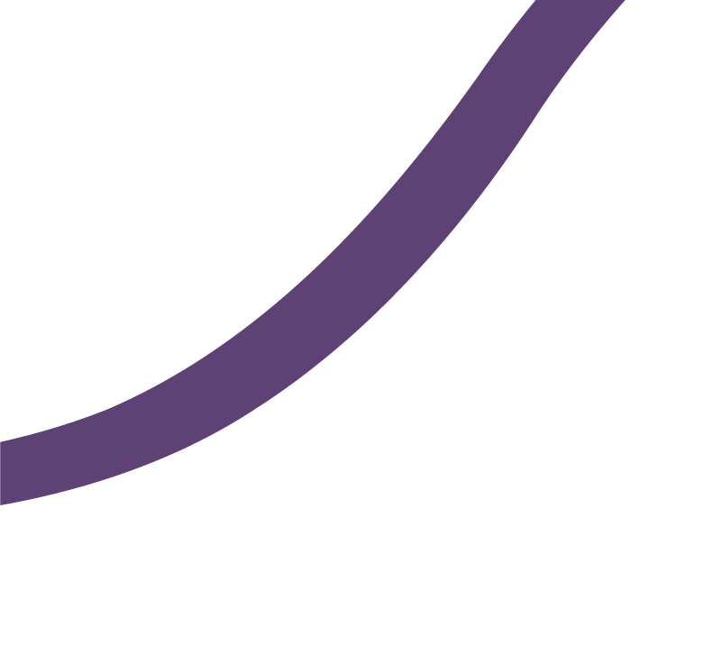 Close-up of a black surface with a purple curved line.