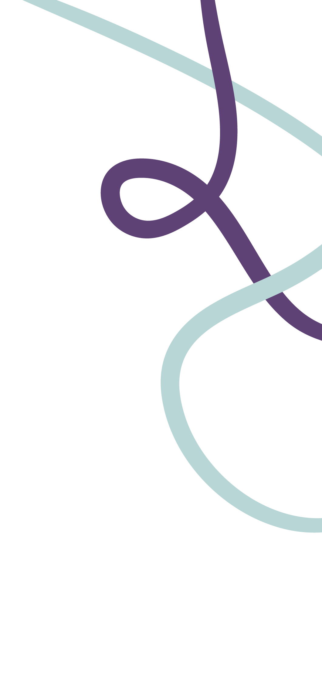 Abstract digital art featuring curves and lines in purple, light blue, and black background.