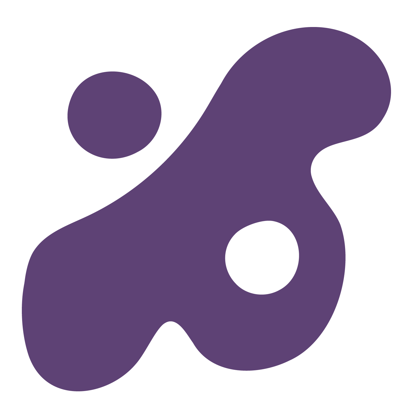 Purple star with a darker purple outline on a white background.