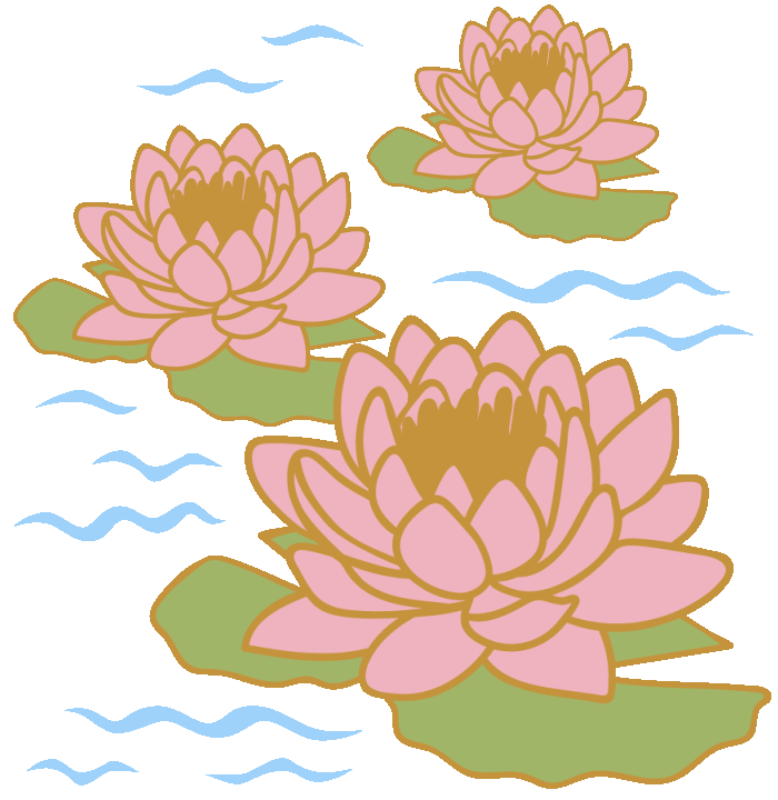 An animated Instagram sticker featuring Monet’s water lilies.