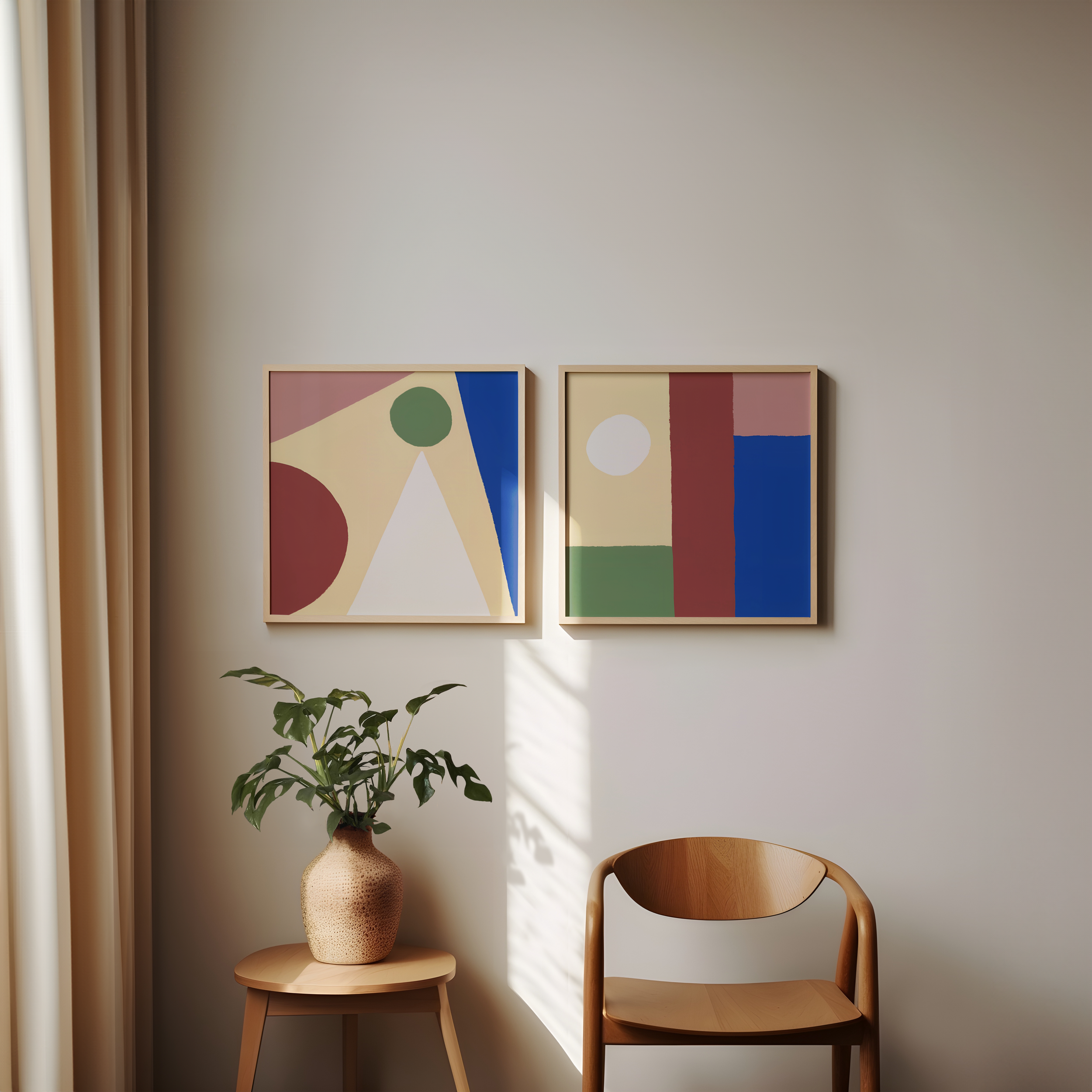 PLAYFUL - Diptych, 2023 - iPad Painting