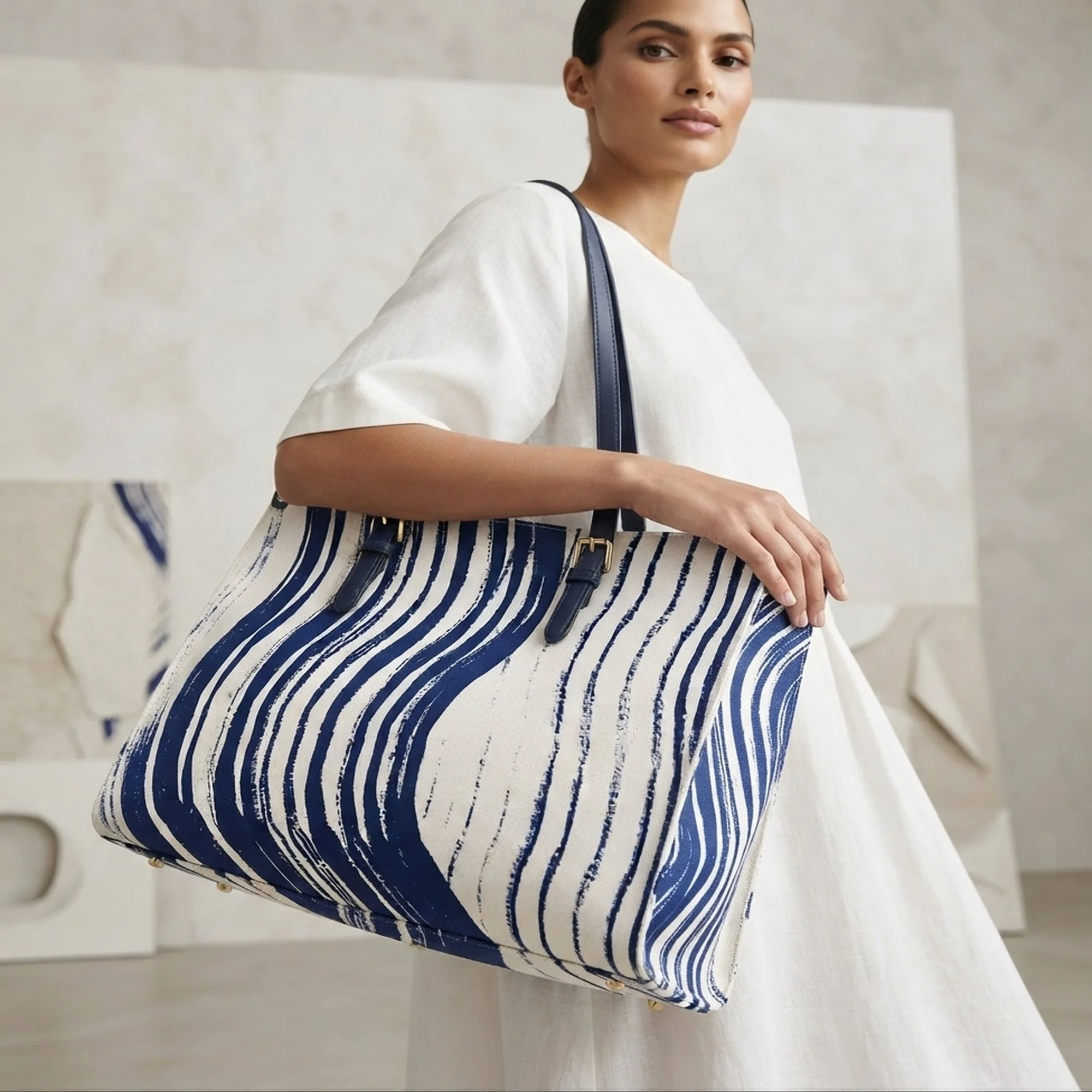 Light Blue, Pattern on Bag