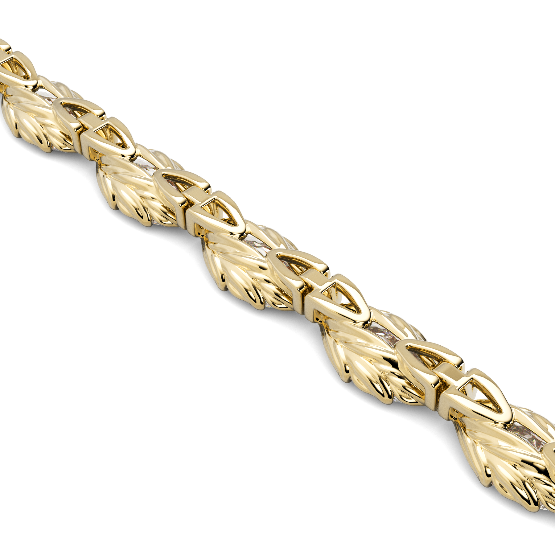 Marquise Leaf Bracelet Yellow Gold View 03.png