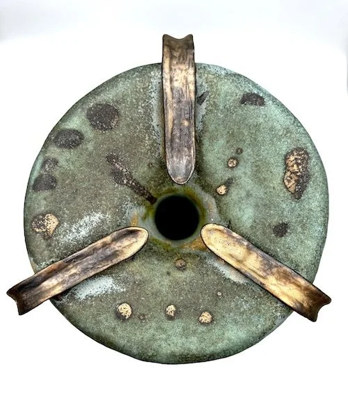 Hydria Three Handles Pedestal Vase