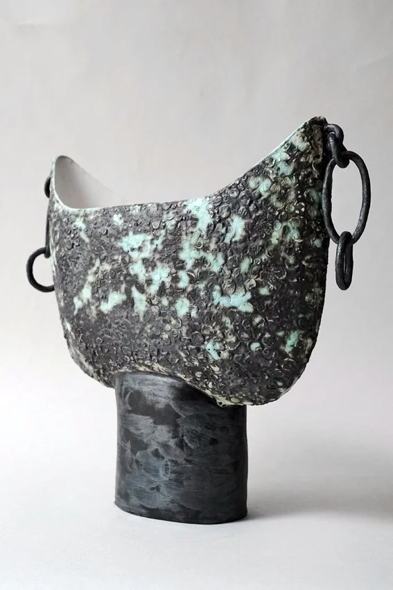 Large Vase with Chains