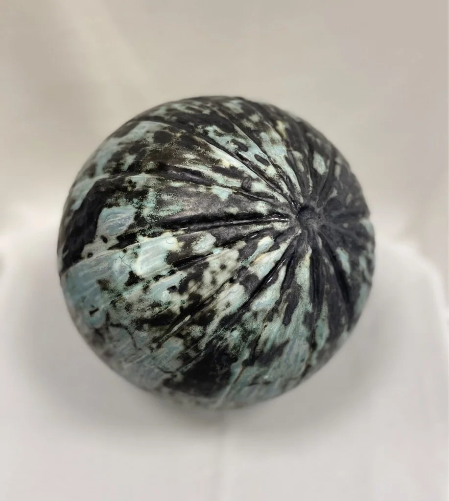 ceramic-sculpture-sphere- copper-grooves-stoneware-side.jpg