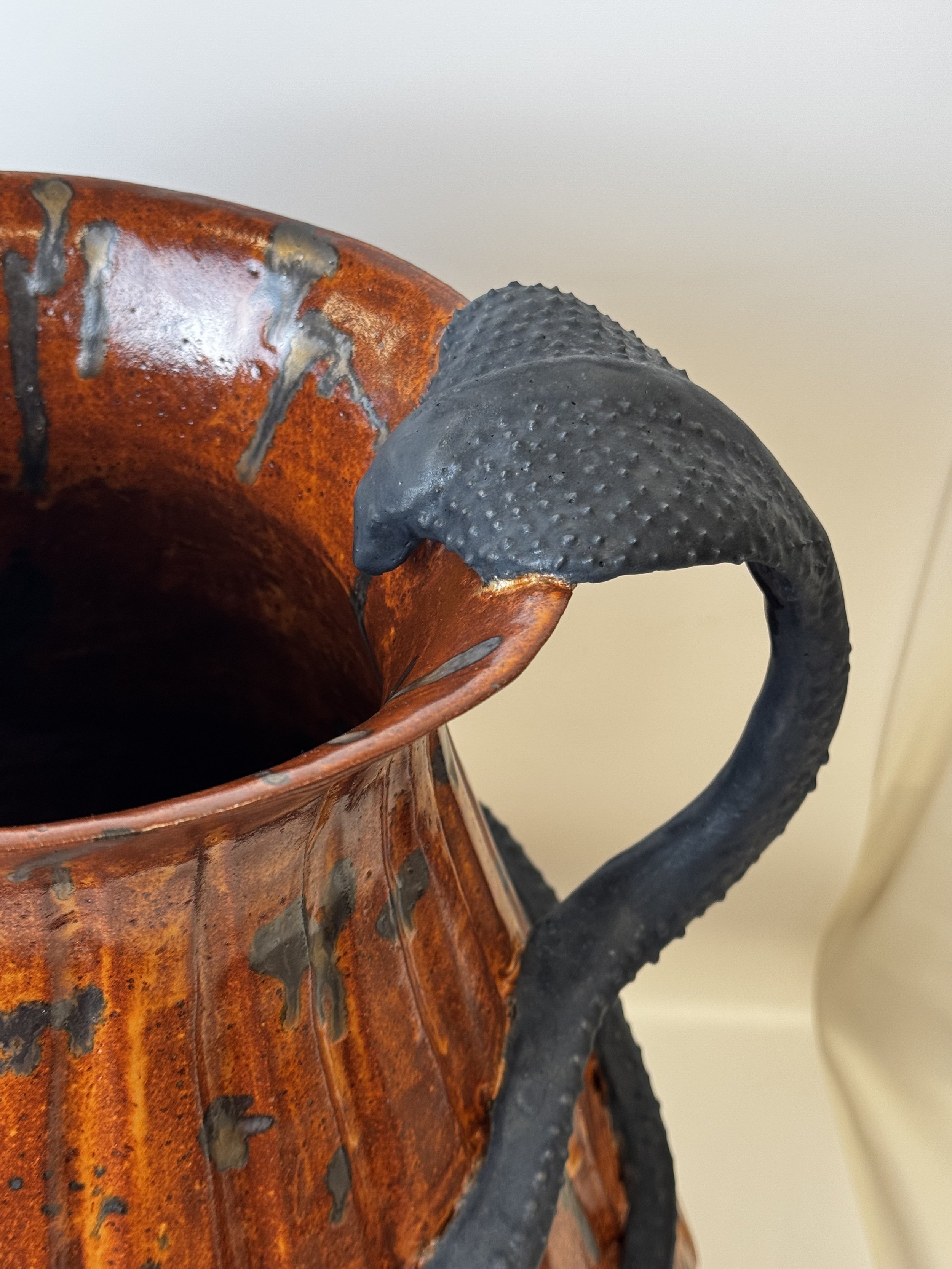 Red Amphorae With Cobras