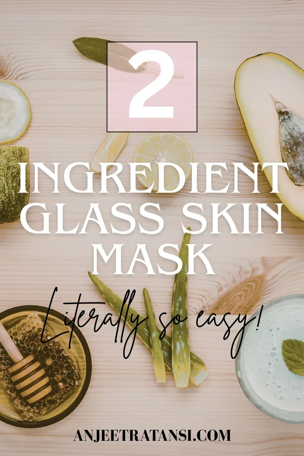 2 Ingredient glass skin mask