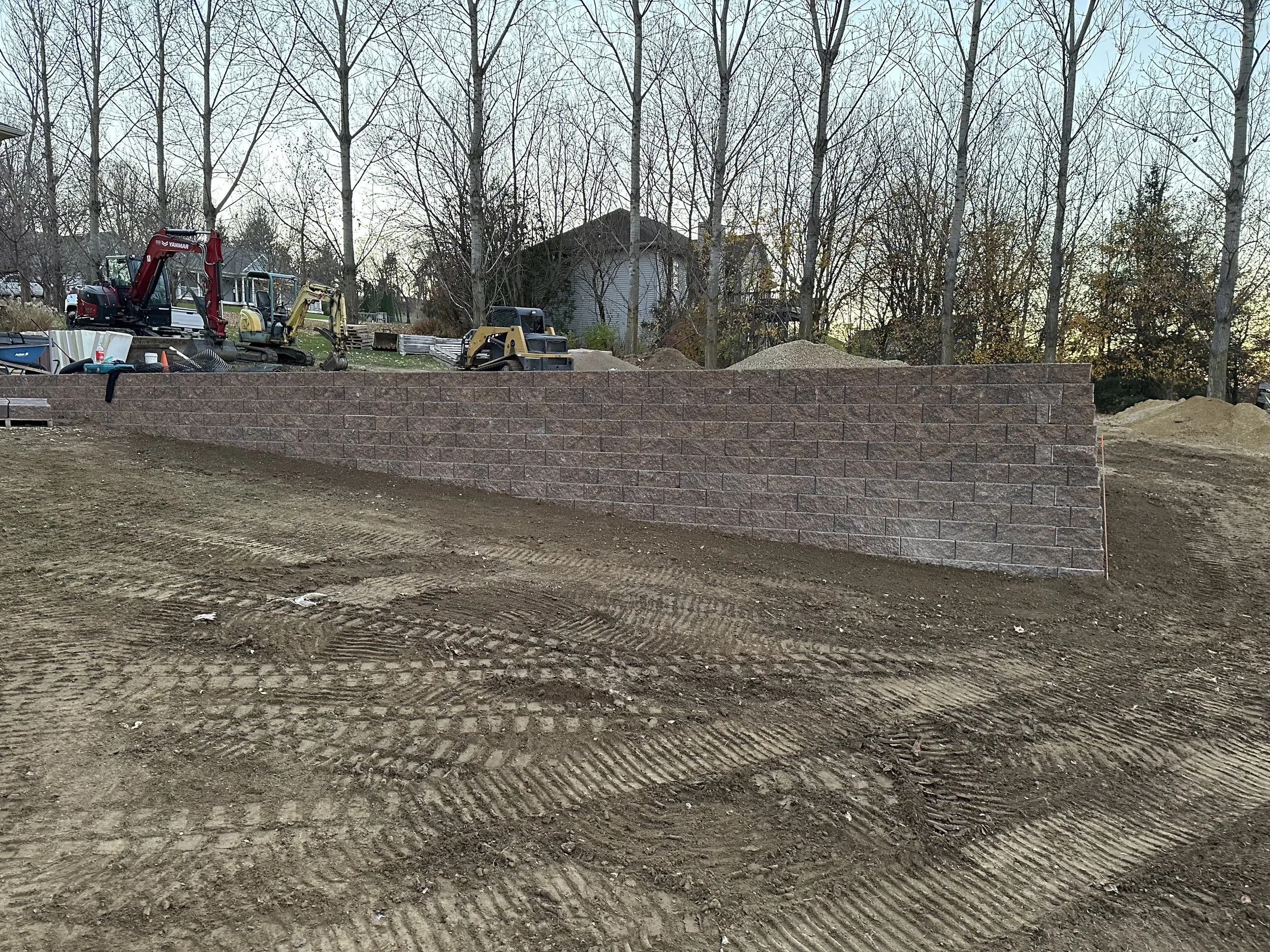 Building infrastructure for a new backyard look