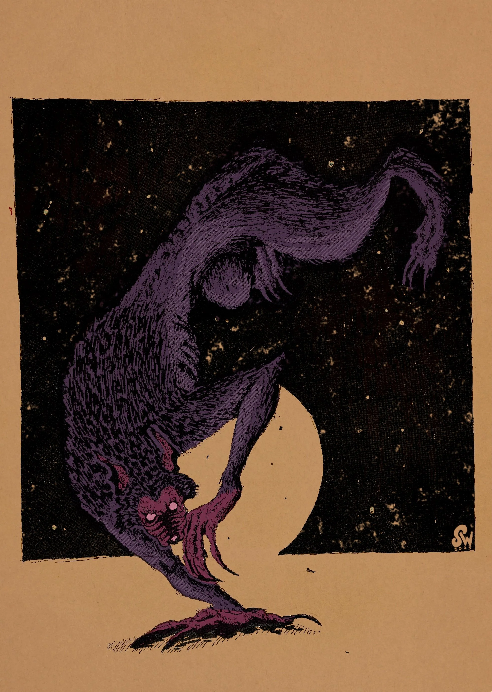 Vintage Werewolf - Illustration