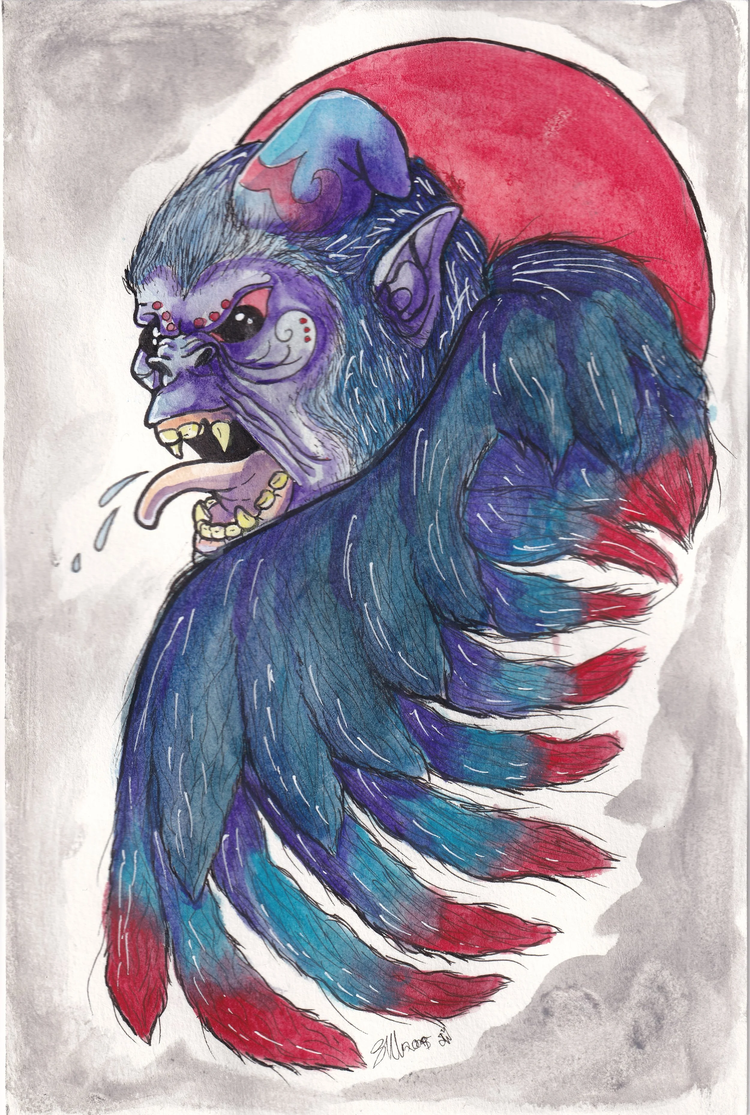 Flying Monkey - Illustration