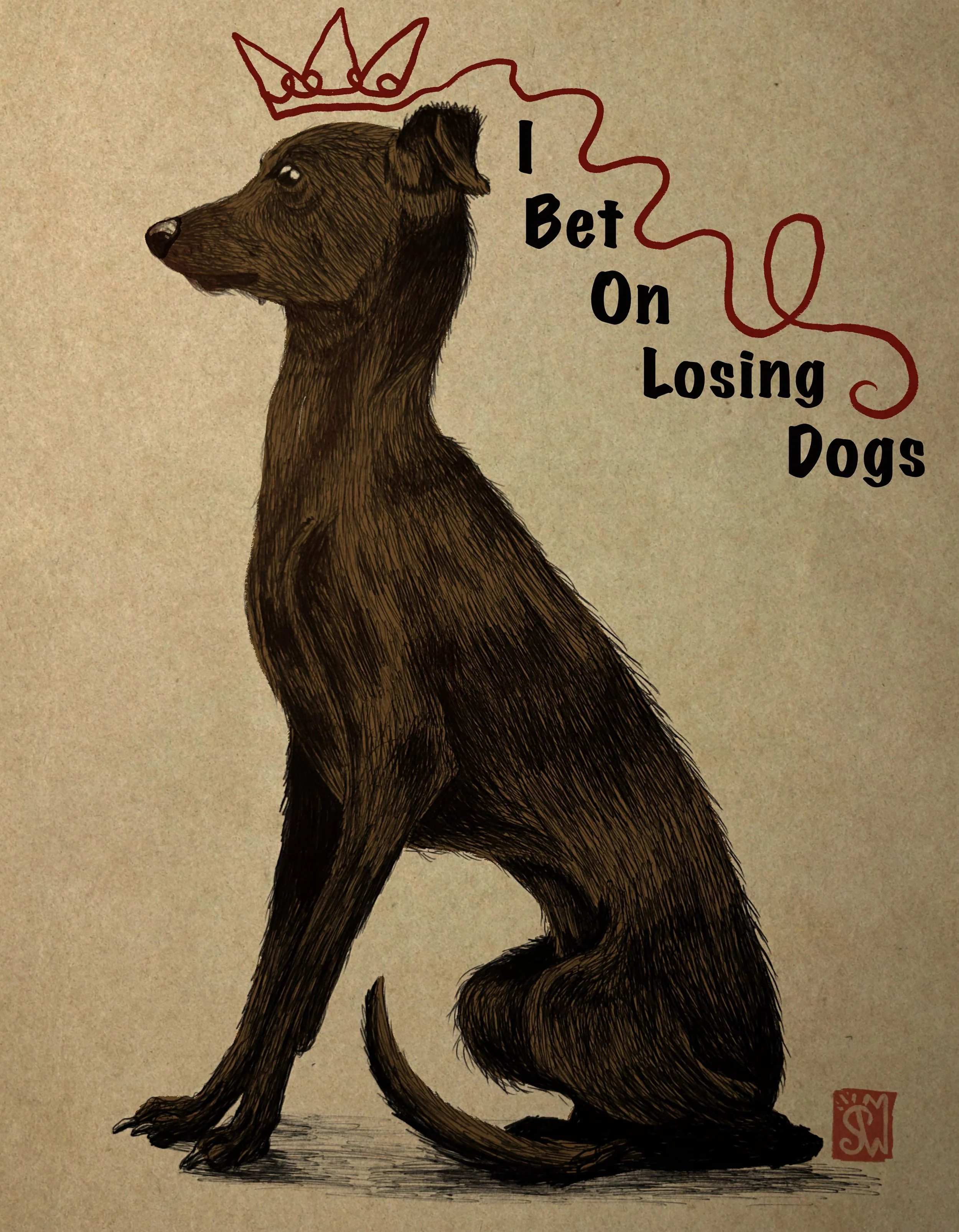 I Bet On Loosing Dogs - Illustration