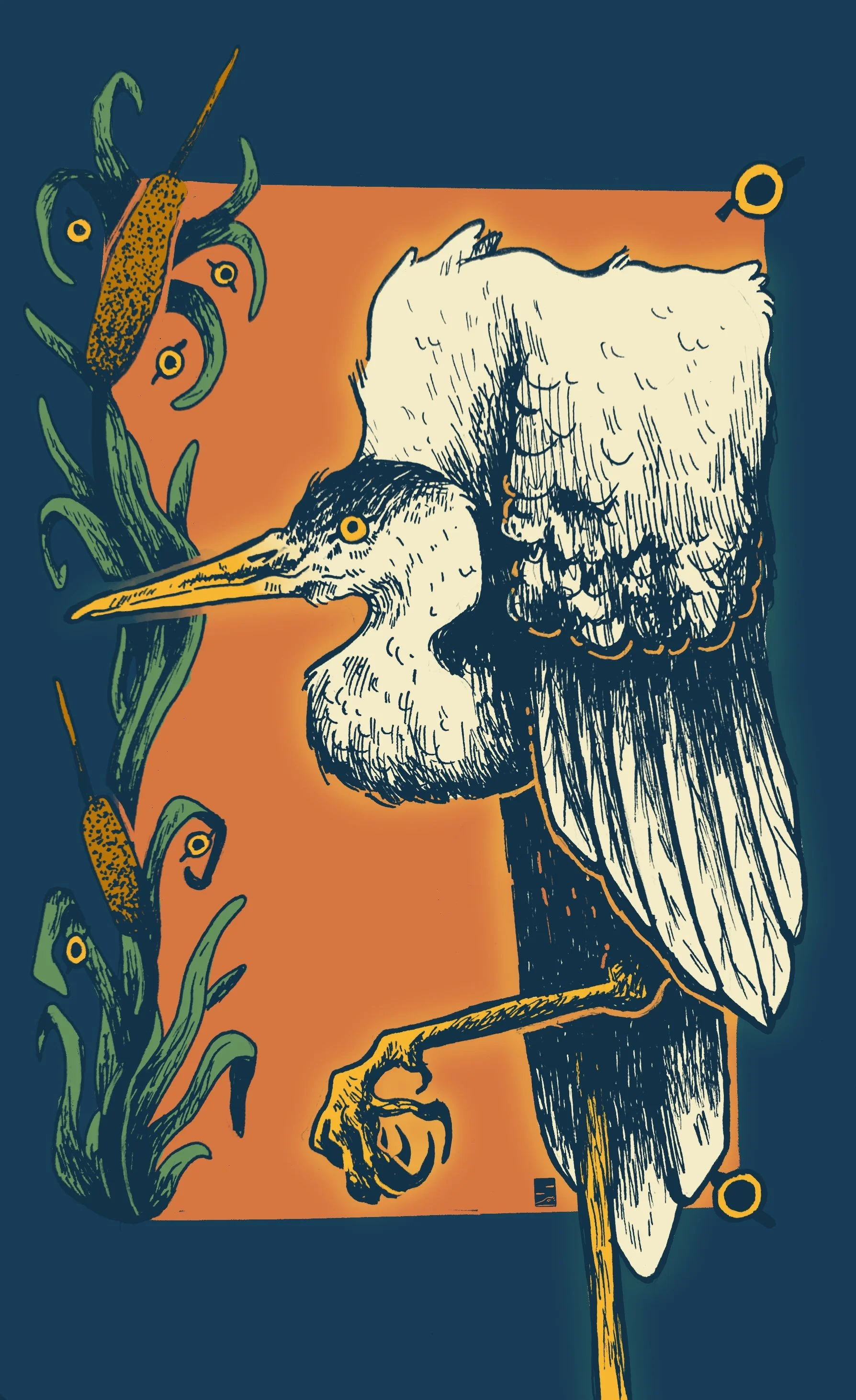 In The Marsh - Illustration