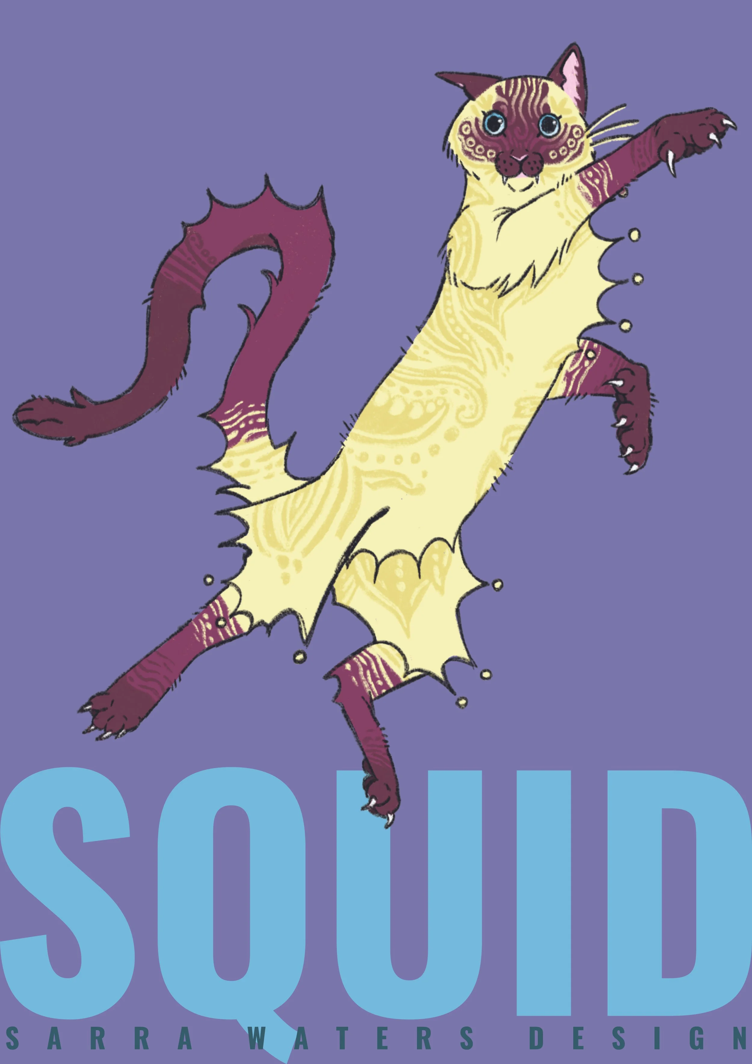 Our Cats Series (Squid) - Poster