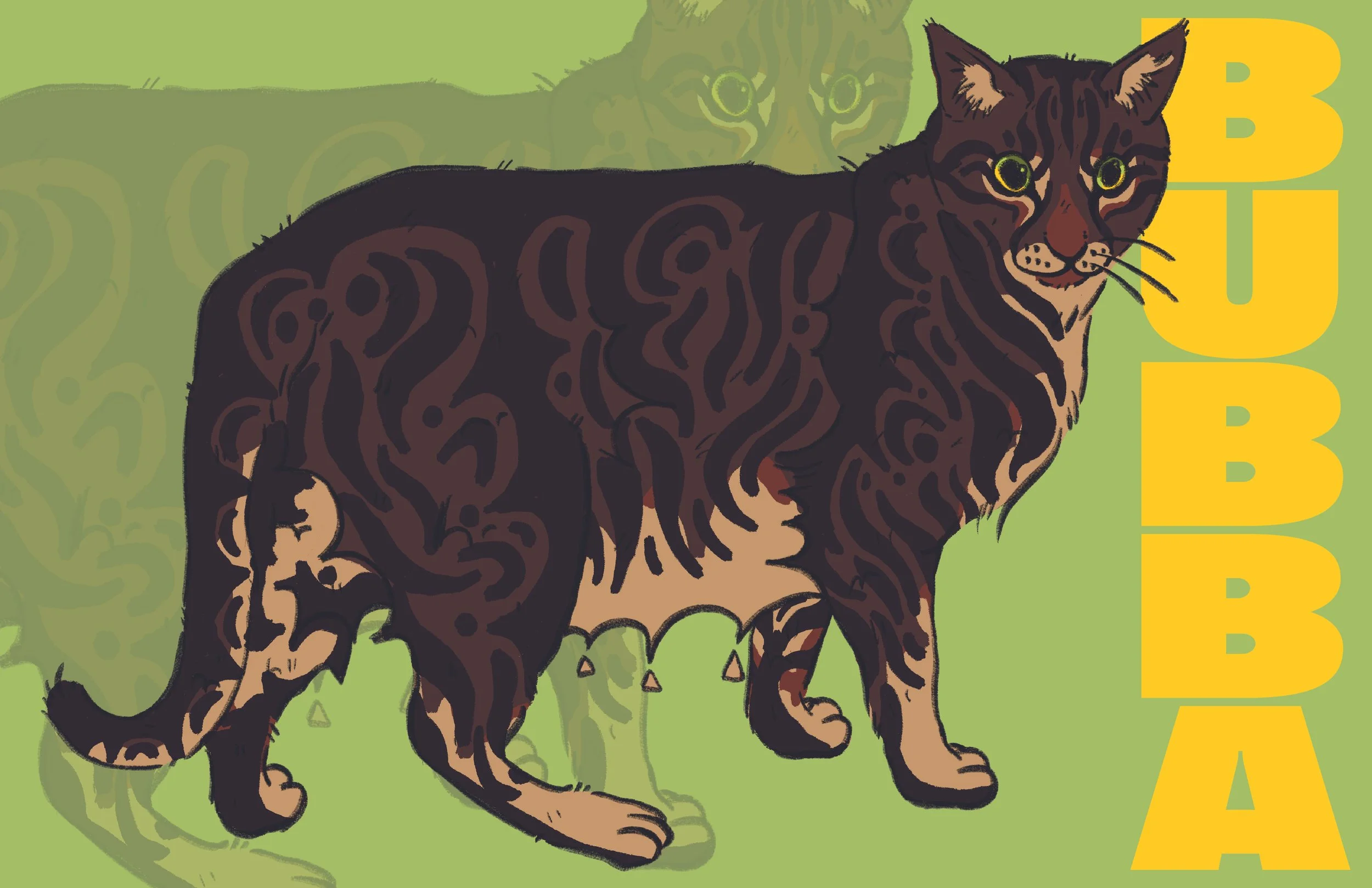 Our Cats Series (Bubba) - Poster