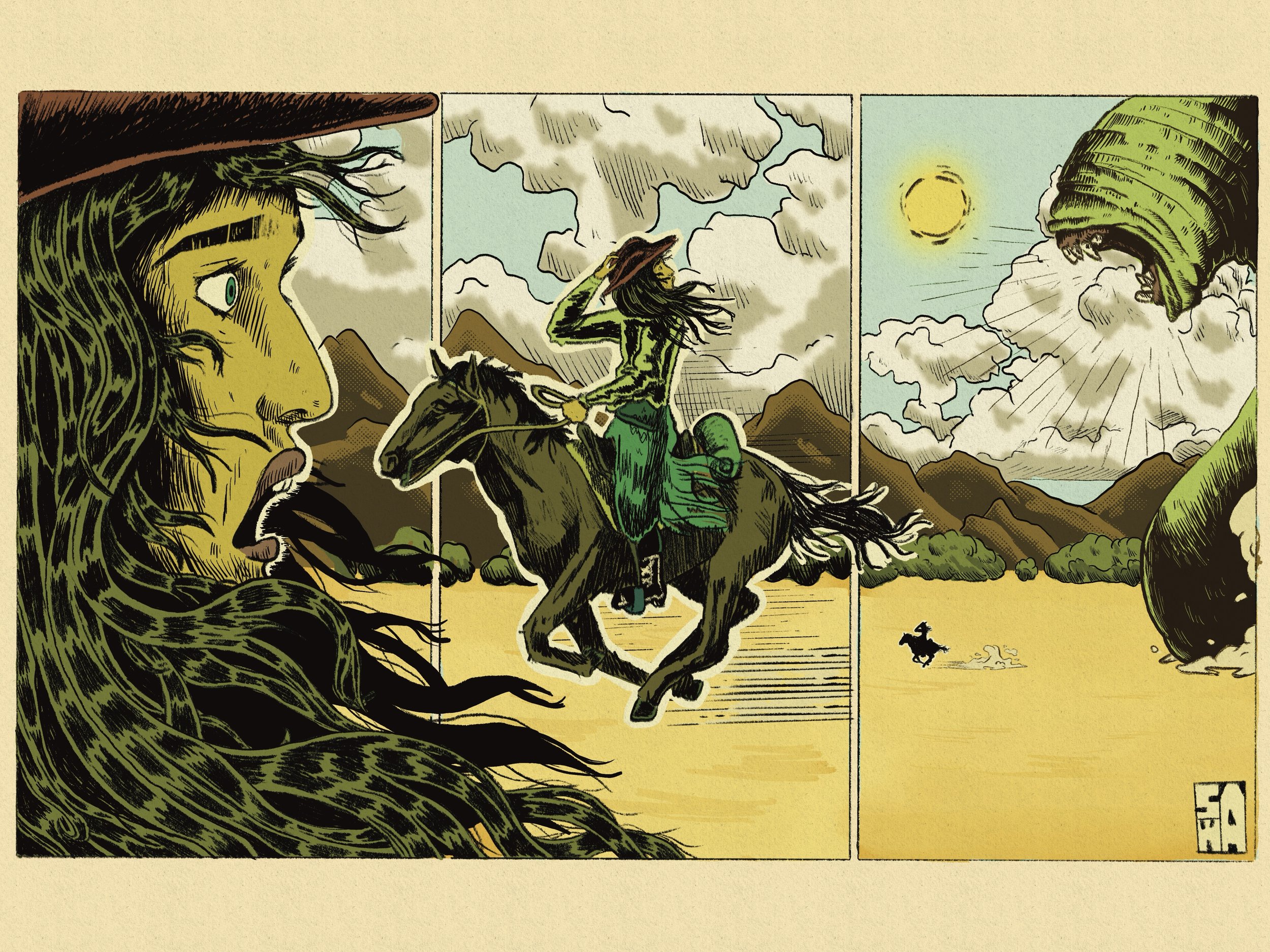 Horse with No Name - Illustration