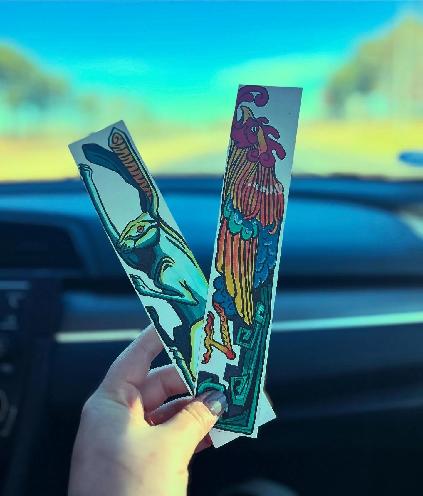 Hare and The Rooster - Bookmarks