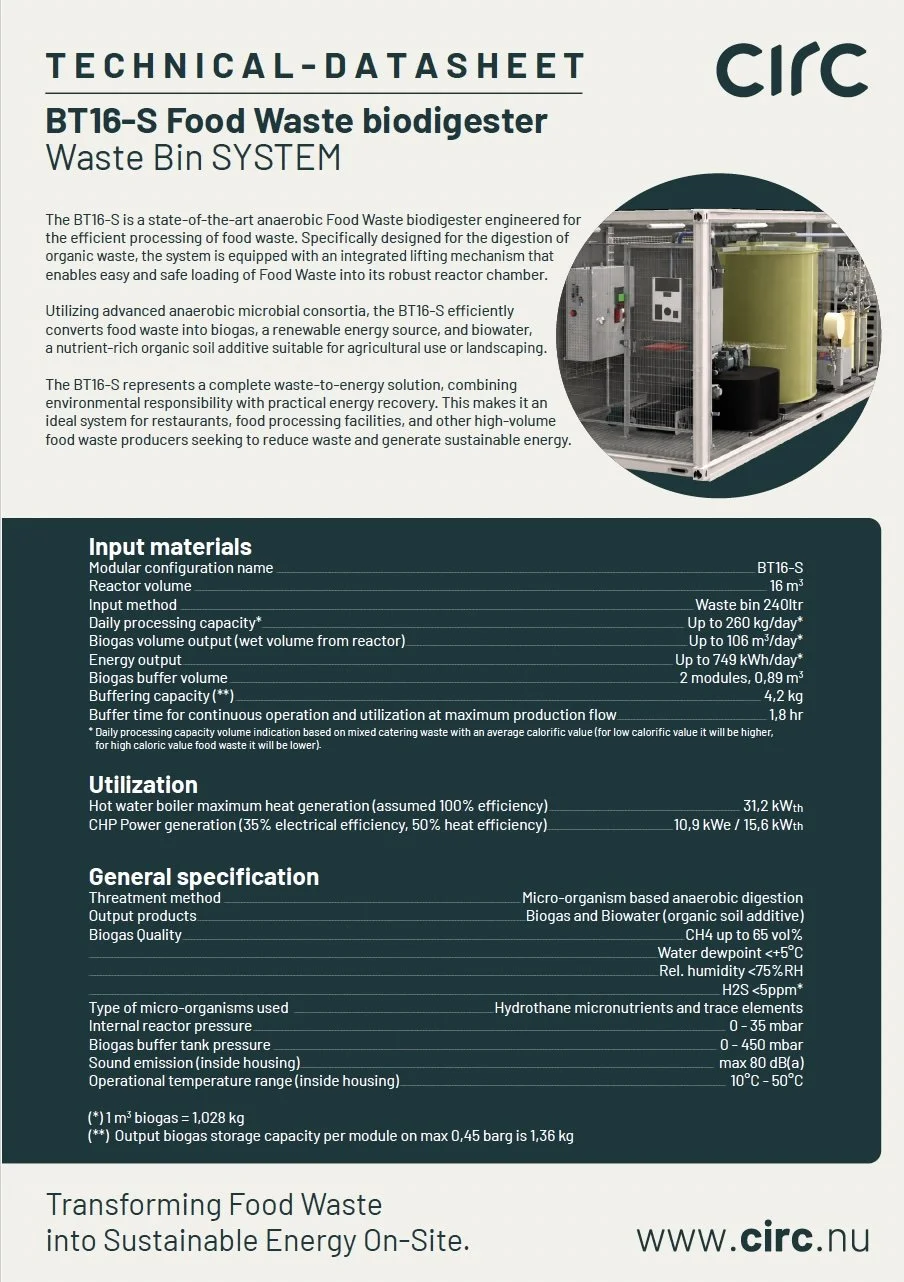 TechSheet BT16s swill 