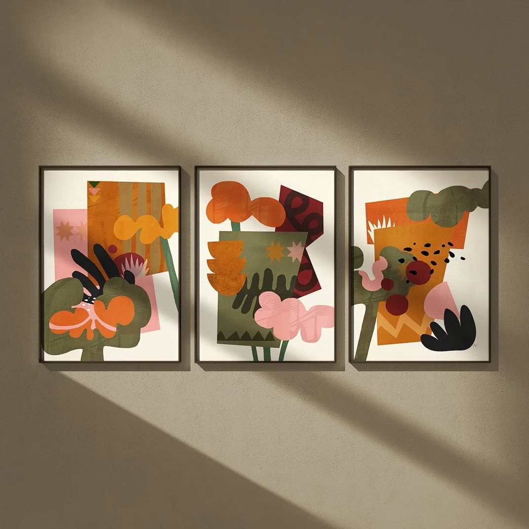 Bespoke fauvist inspired collage illustration design set.jpg