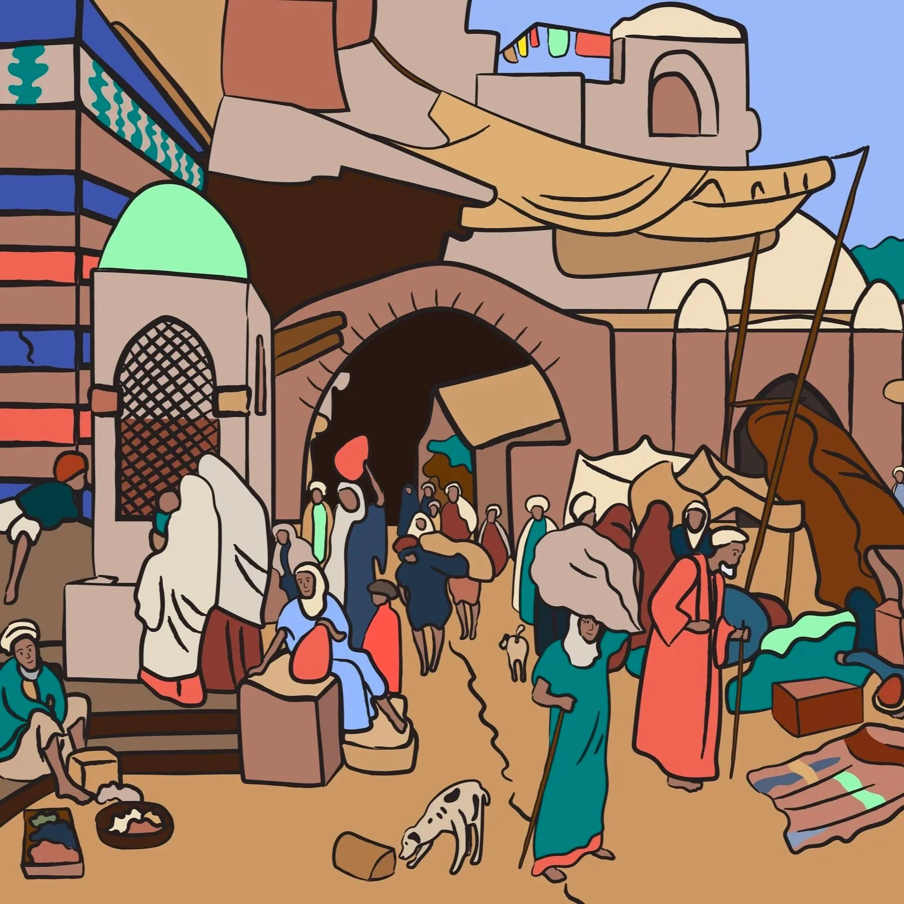 Oak Academy educational illustration