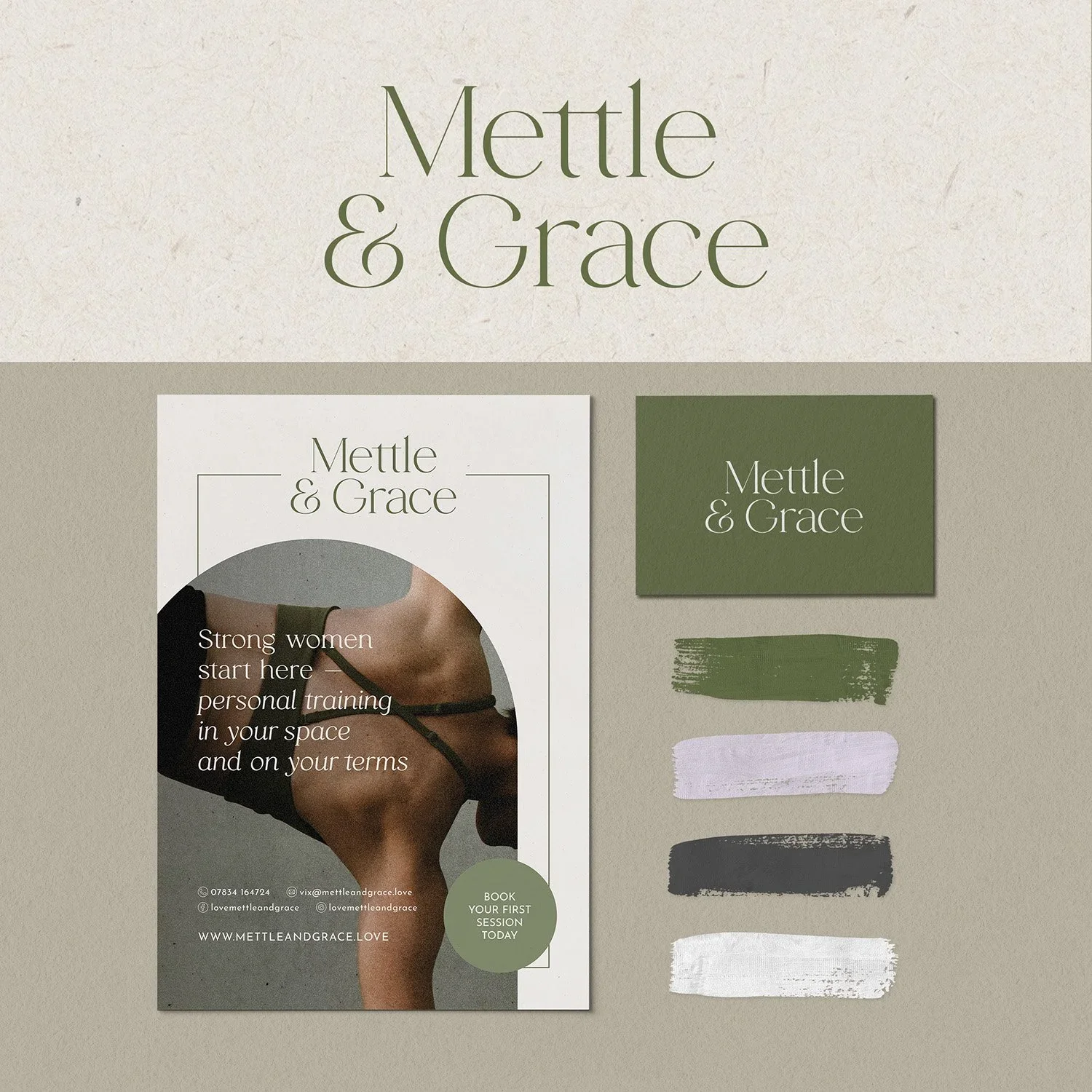 Mettle &amp; Grace branding
