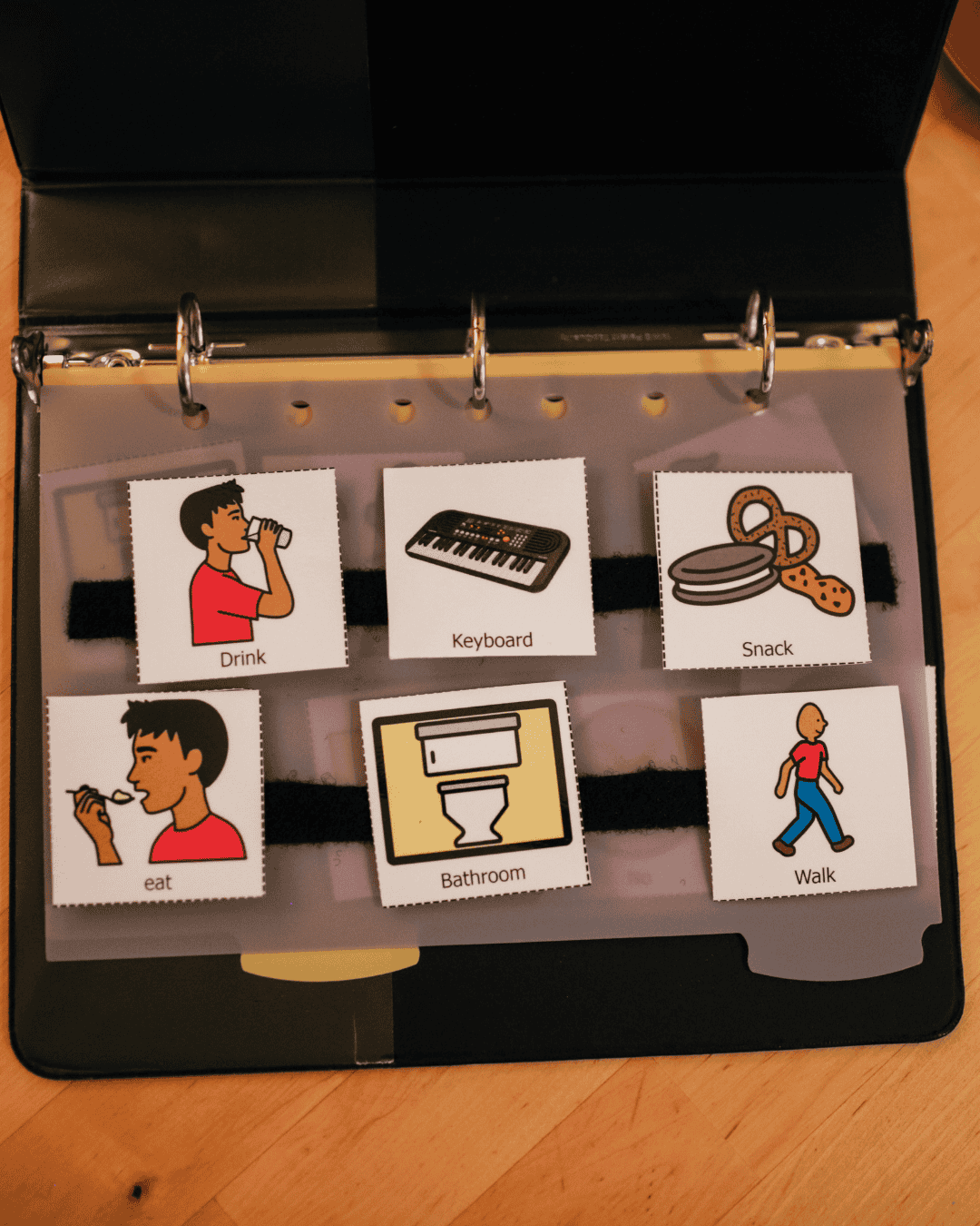 a PEC board used to help non verbal autistic people to communicate