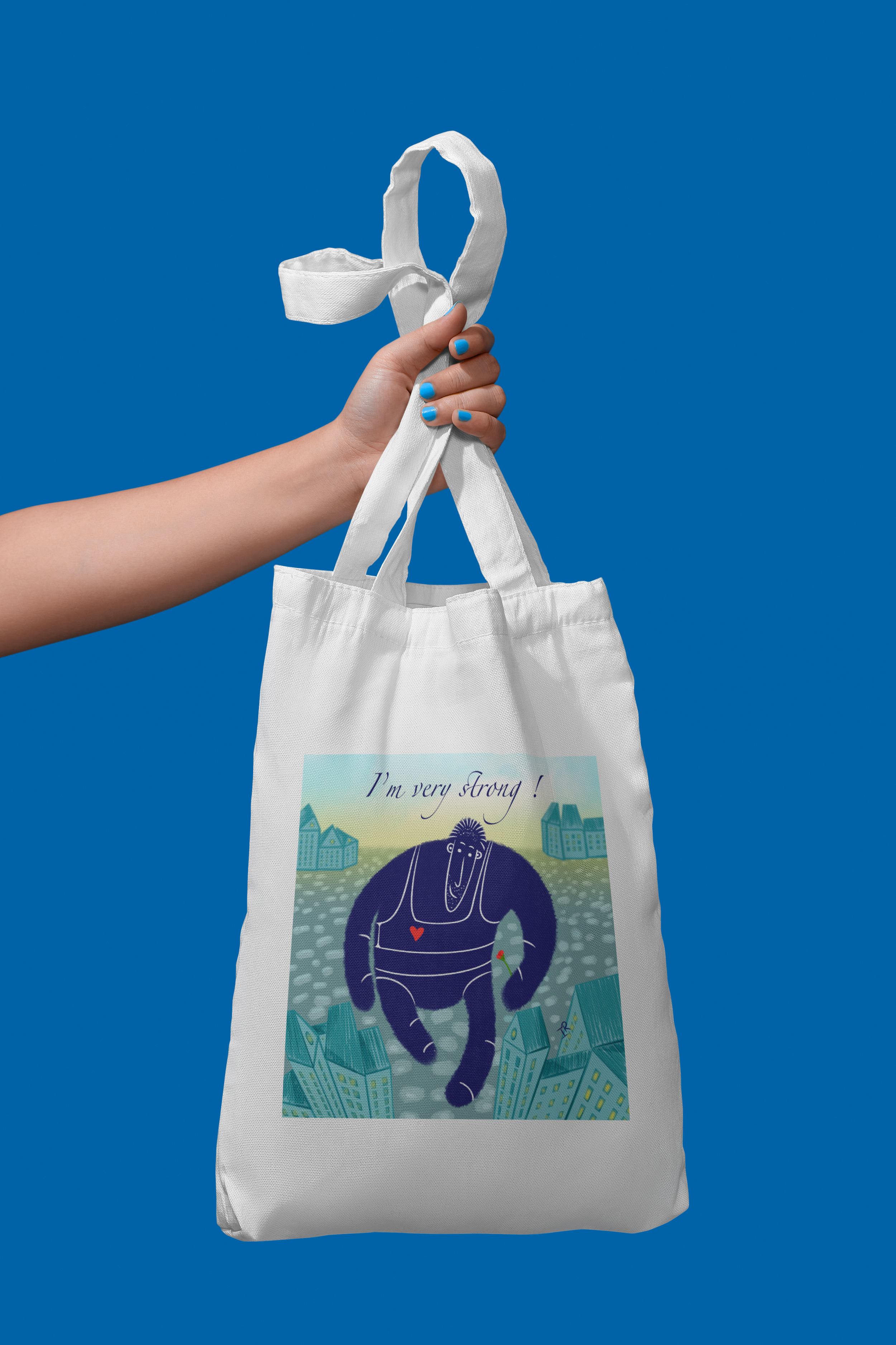 I'M VERY STRONG - JE SUIS TRÈS FORT - SAC - COLLECTION GARRY. HOMME IDÉAL NON IDÉAL