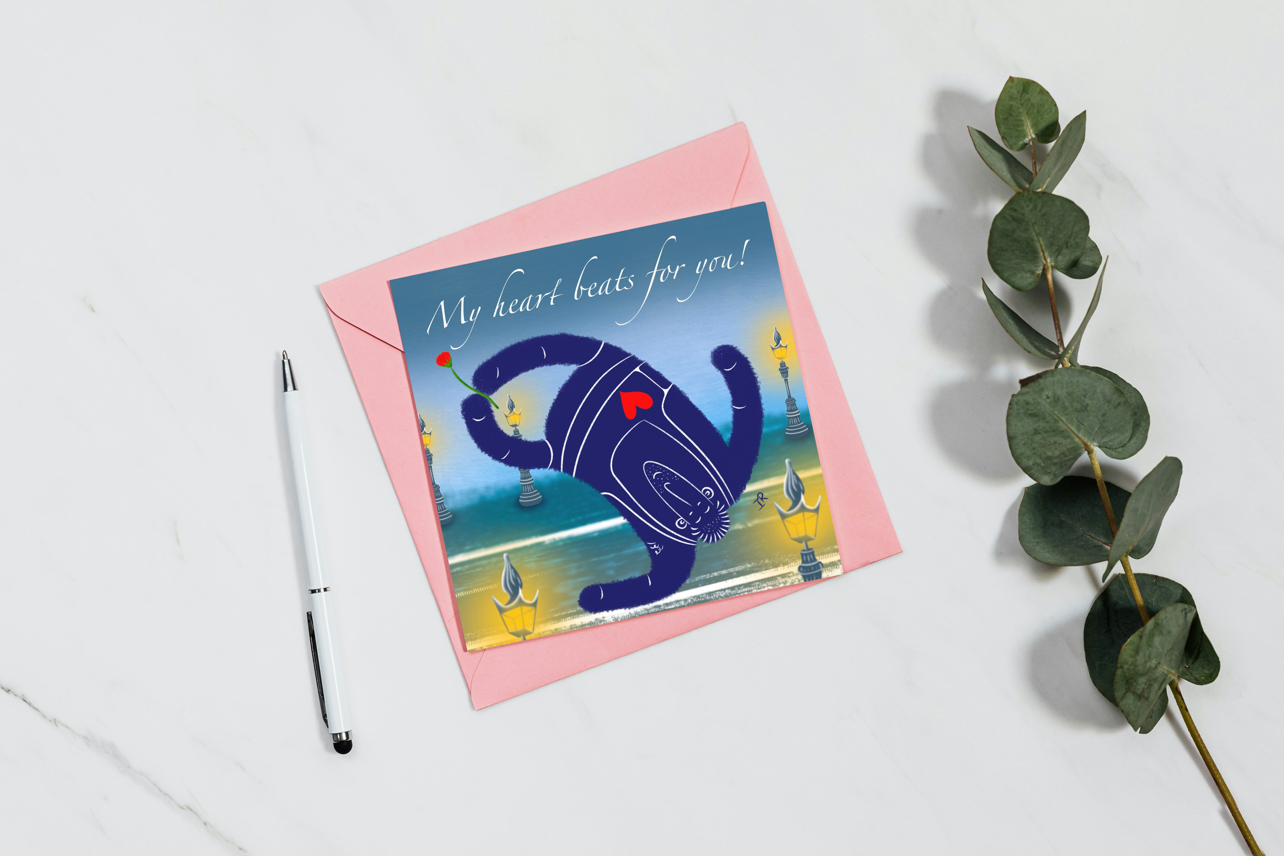 MY HEART BEATS FOR YOU - COLLECTION GARRY HOMME IDÉAL PAS IDÉAL - CARTE POSTALE