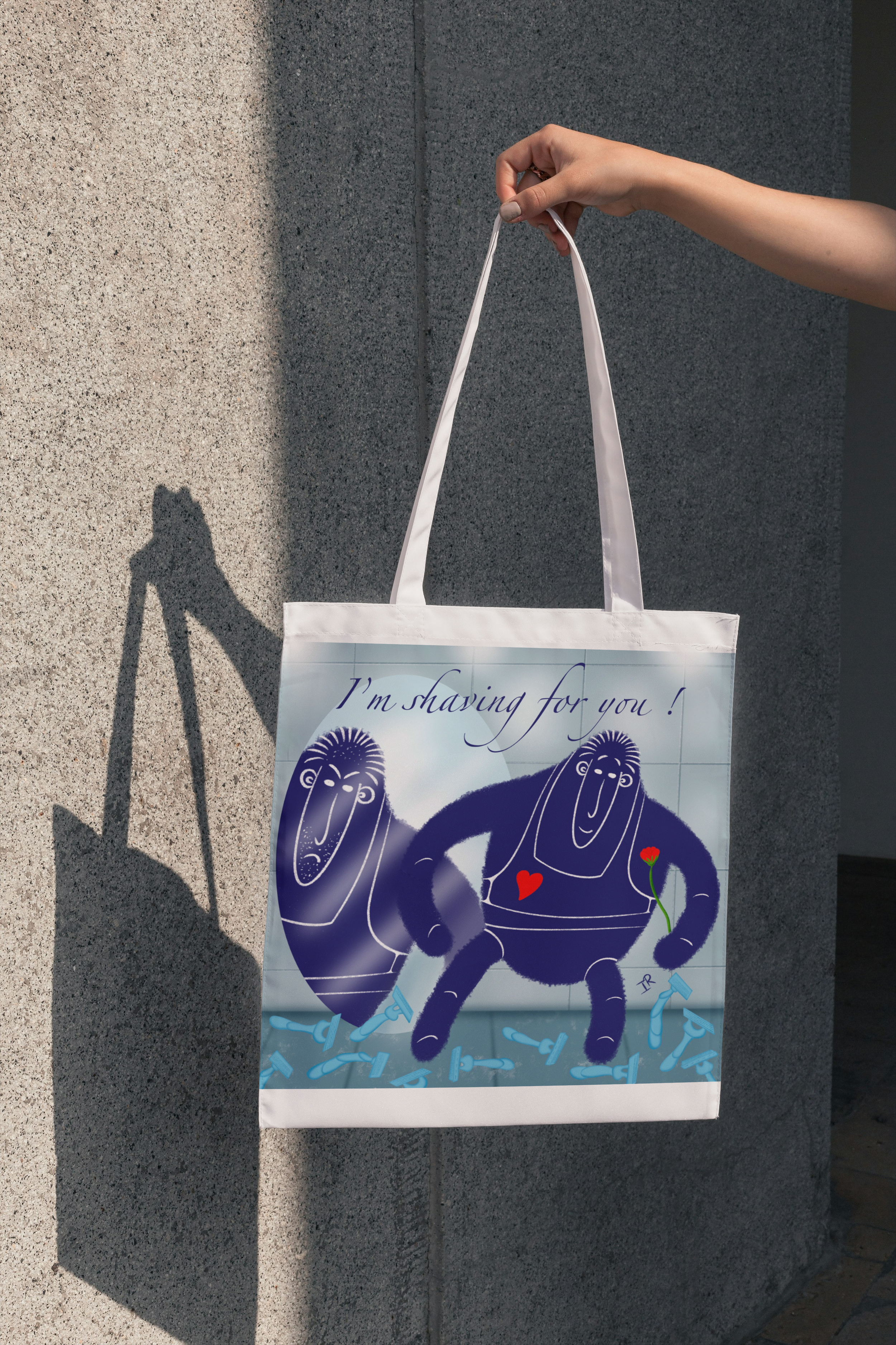I'M SHAVING FOR YOU - JE ME RASE POUR TOI - SAC - COLLECTION GARRY. HOMME IDÉAL NON IDÉAL